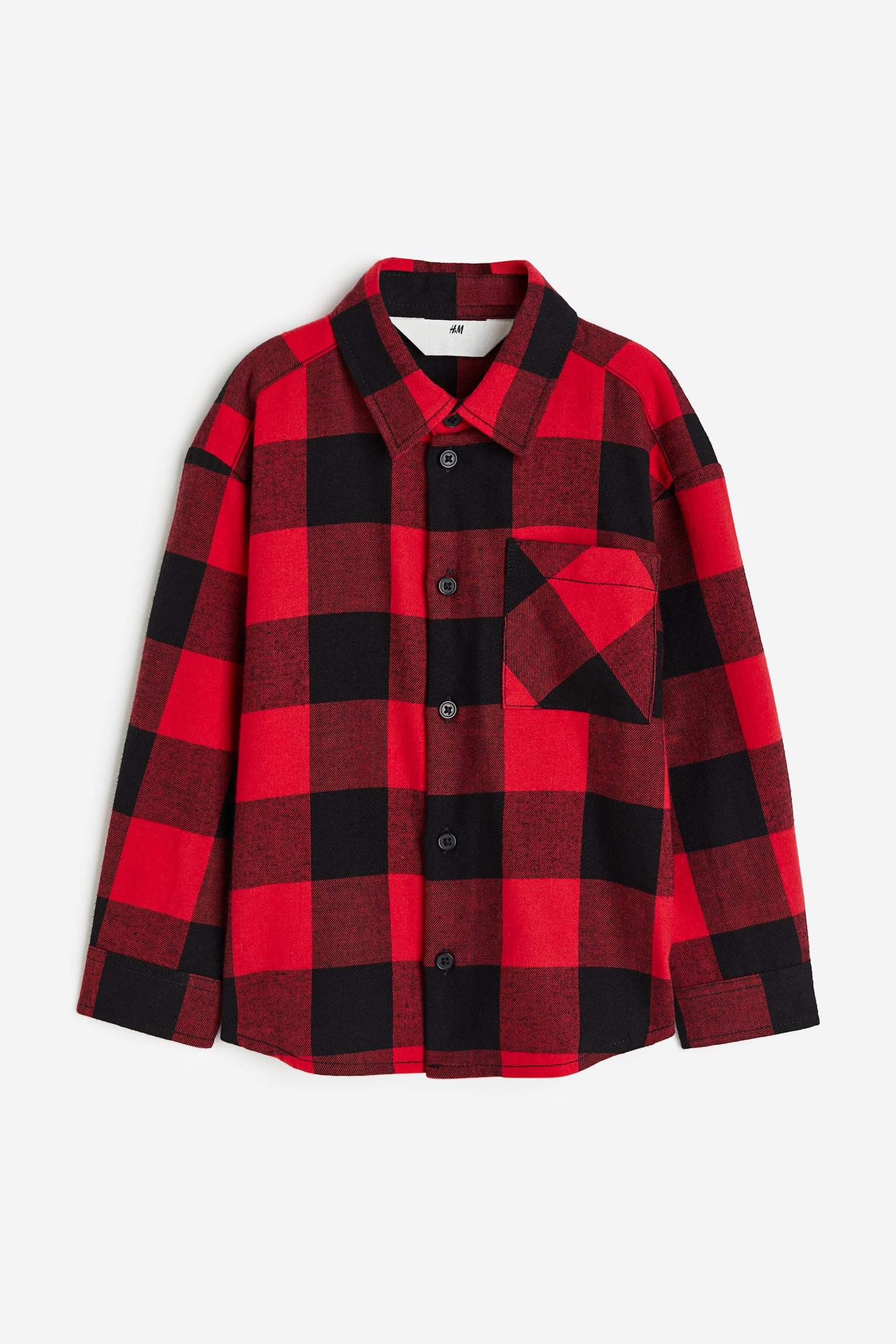 Cotton Flannel Shirt - Red/Check/Red/Check/Green/Check/Brown/Check/Navy blue/Check/Blue/Check - 1