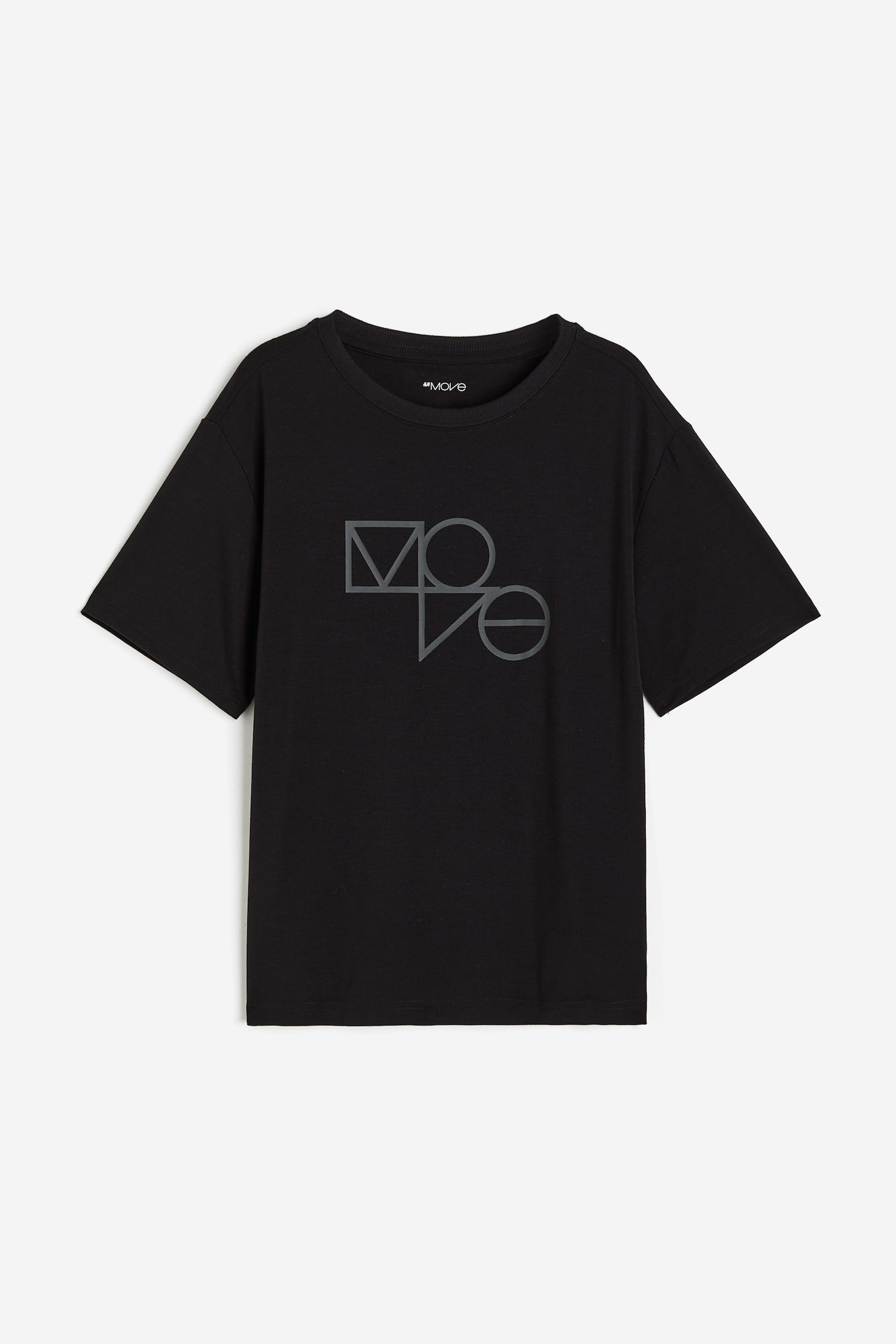 DryMove™ Sports T-shirt - Black/Brown marl - 1