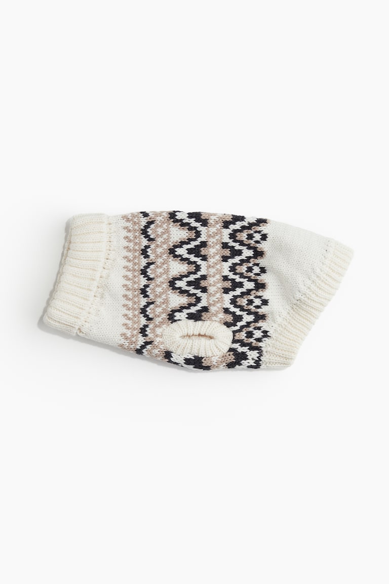 Żakardowy sweter dla psa