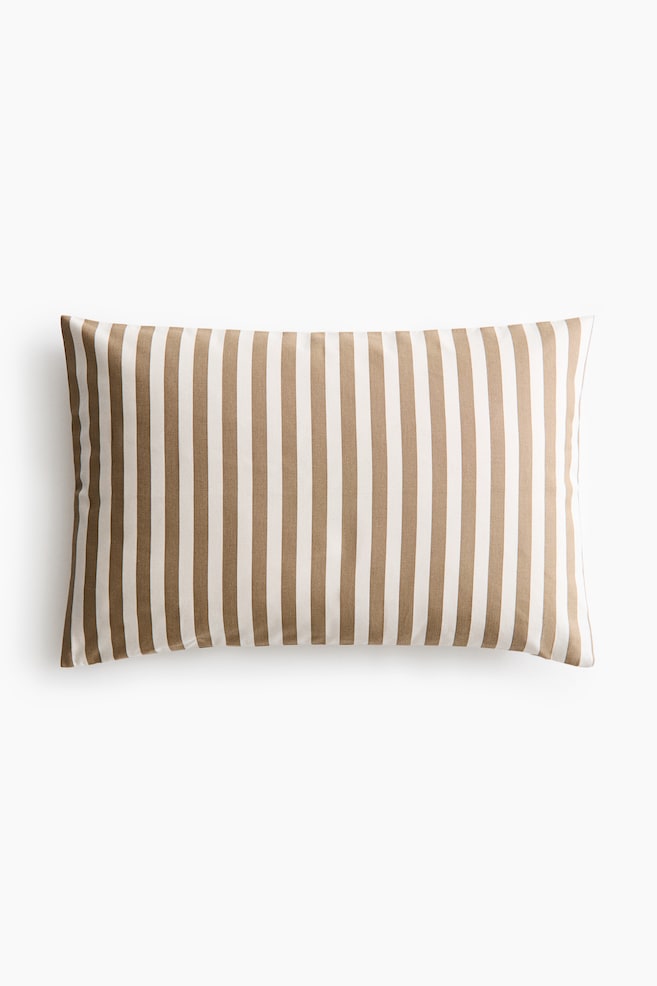Outdoor Cushion Cover - Dark beige/striped - 1