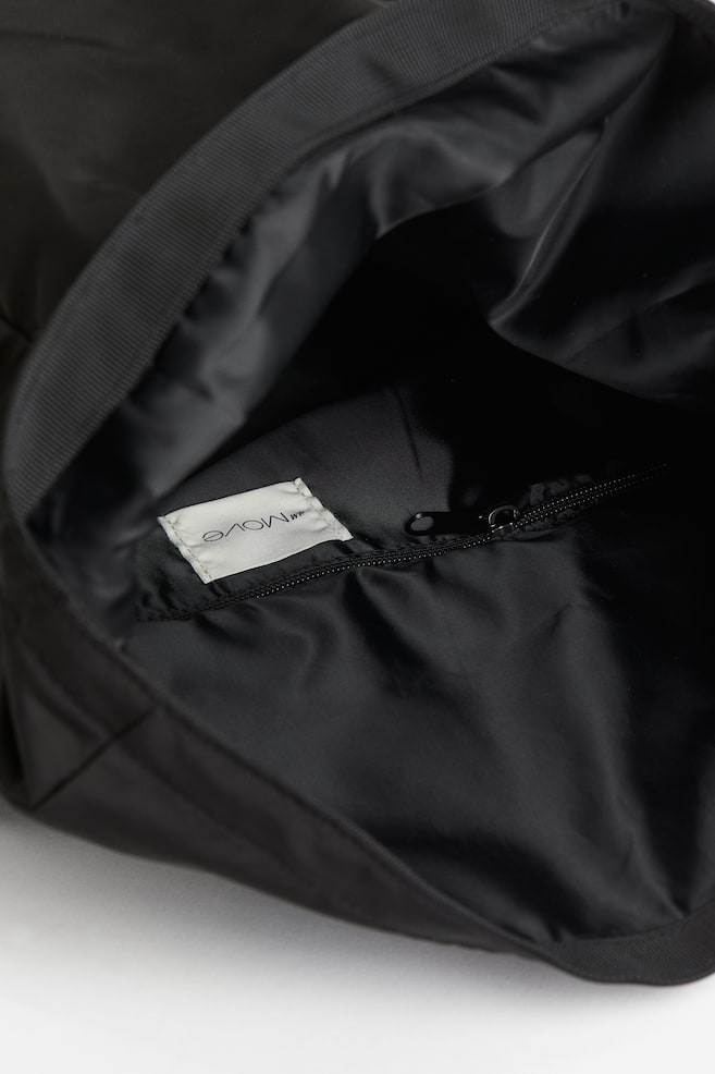 Water-repellent sports backpack - Black/Dark grey/Light beige - 7