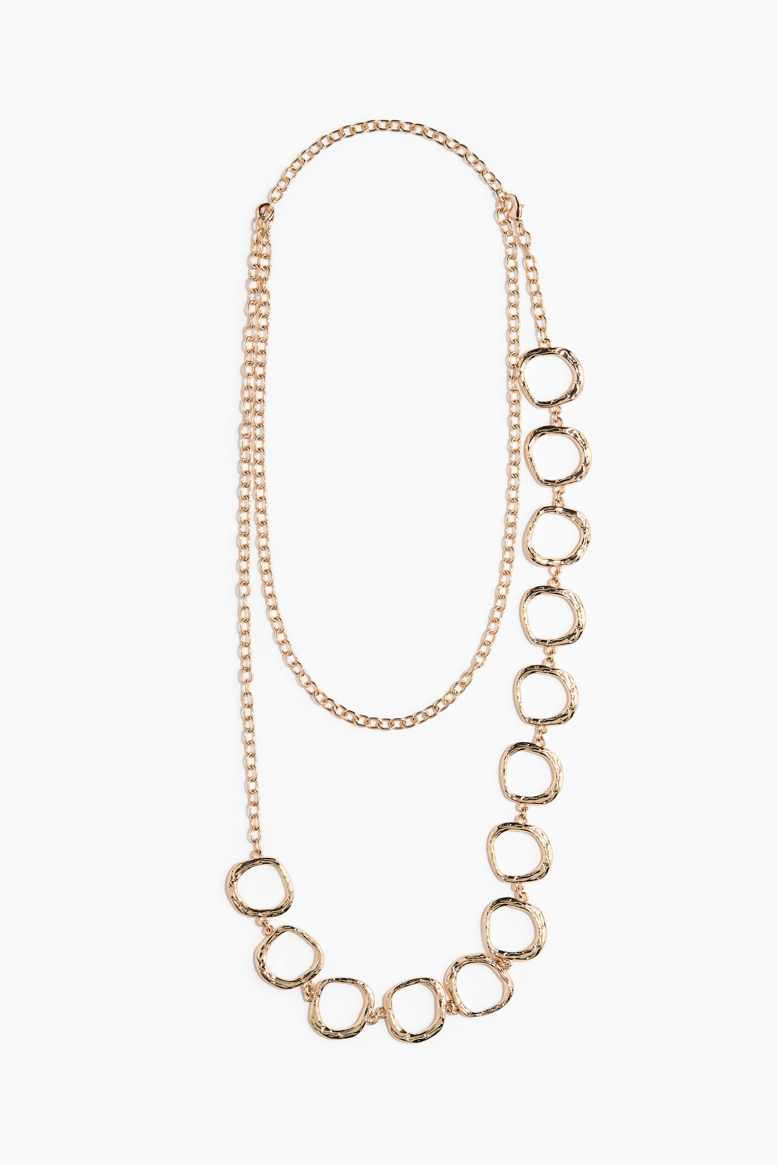 Довге намисто-ланцюжок - Золотистий - 1