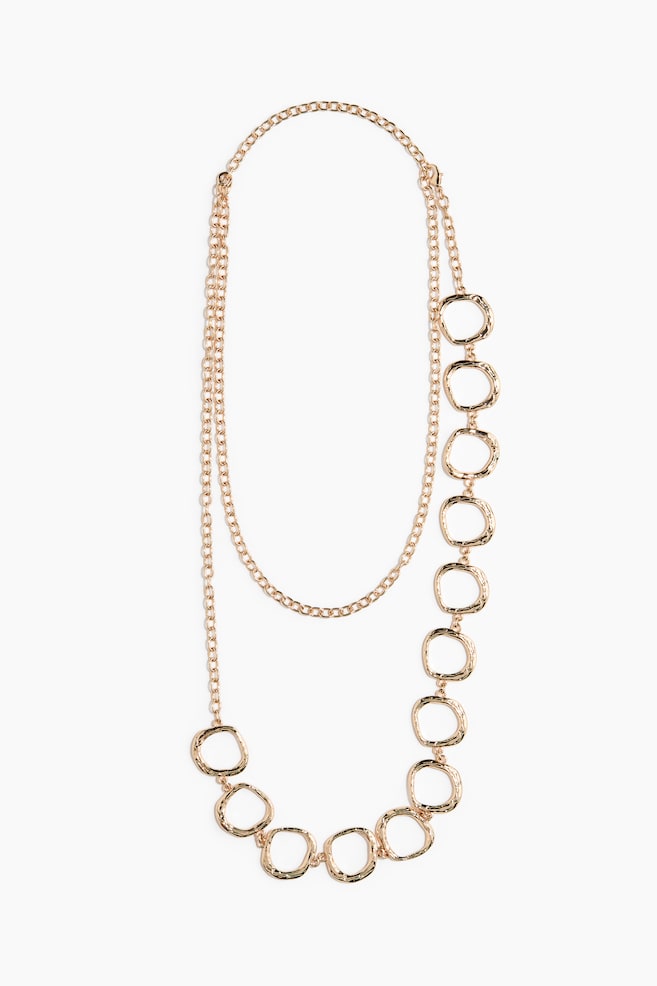 Long Chain Necklace - Gold-colored - 1