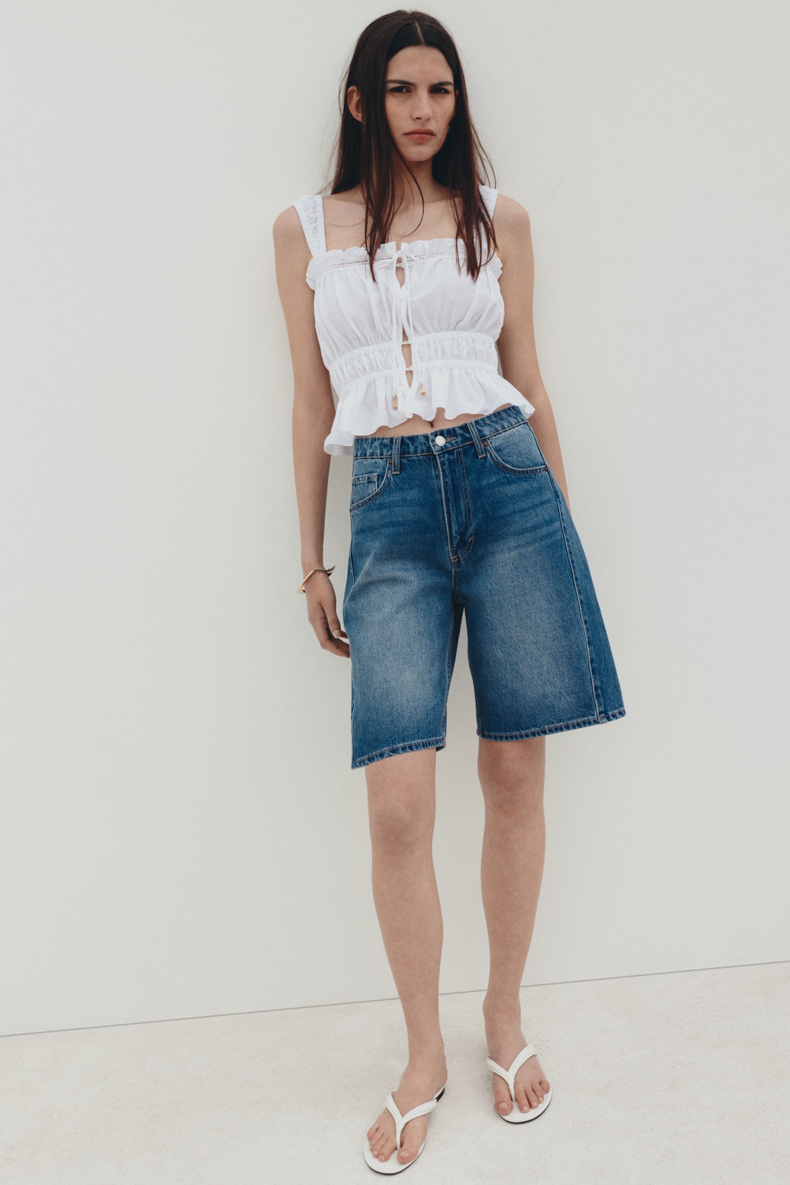 Denim Bermuda shorts - כחול ג'ינס/כחול ג'ינס בהיר - 1
