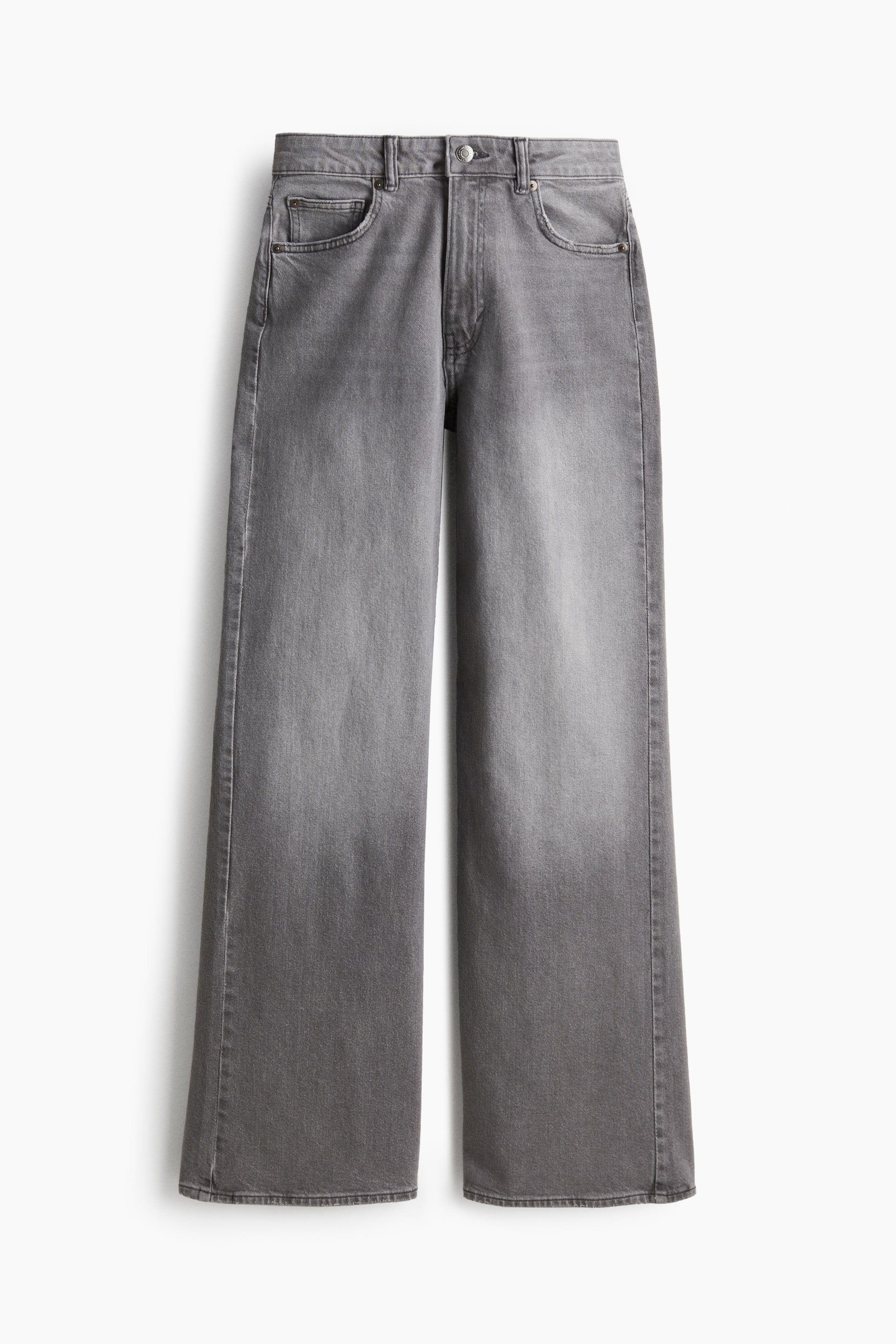 Wide High Jeans - Grey - Ladies | H&M GB 5