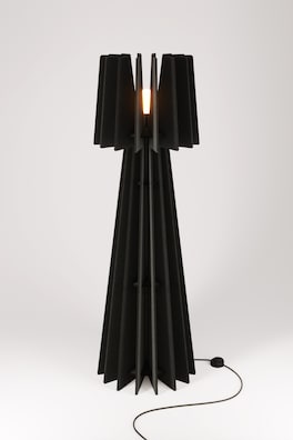 Golvlampa I Ljudabsorberande Material