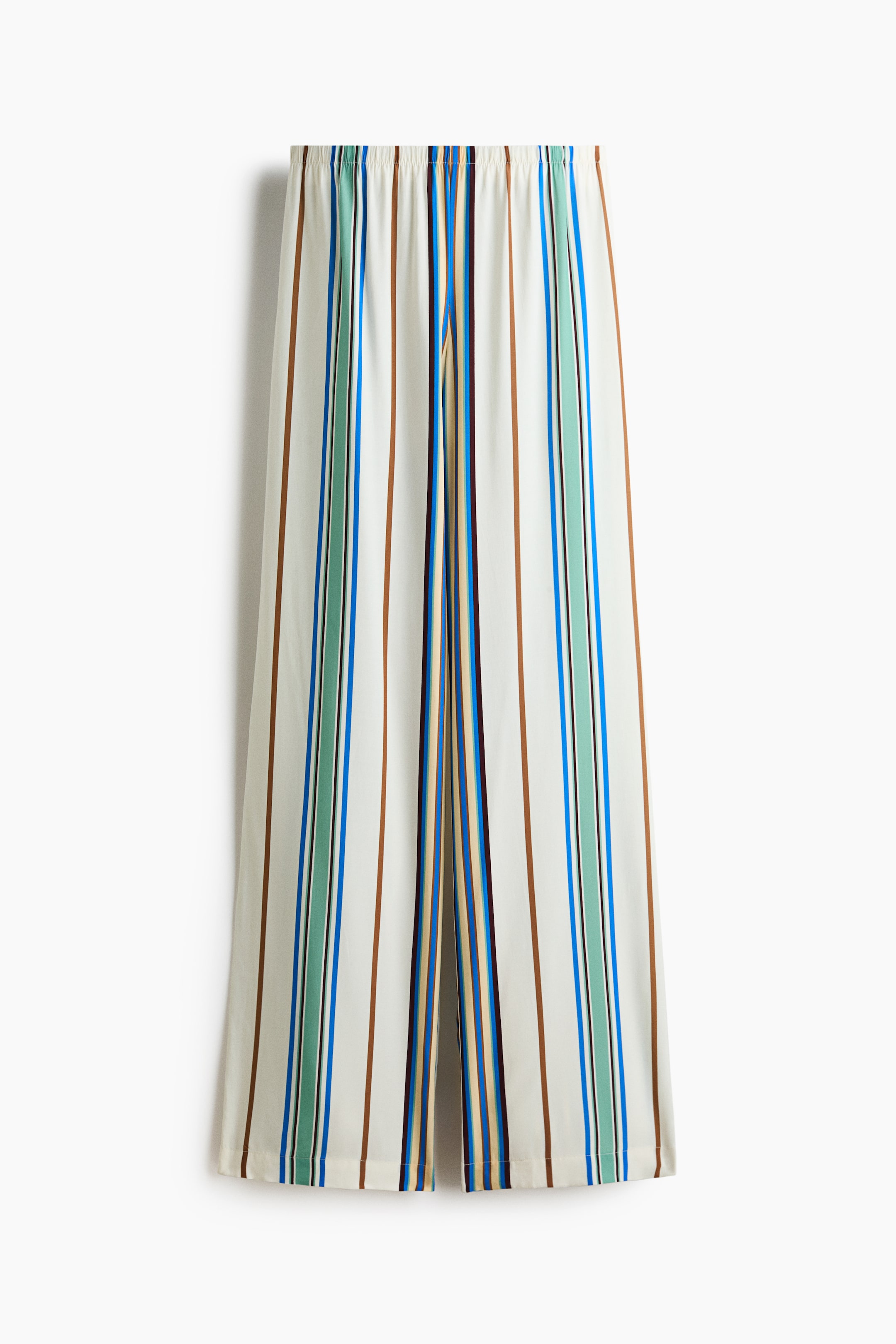 Größeres Bild anzeigen: Viscose pull-on trousers - Cream/Striped - Ladies | H&M AT 1
