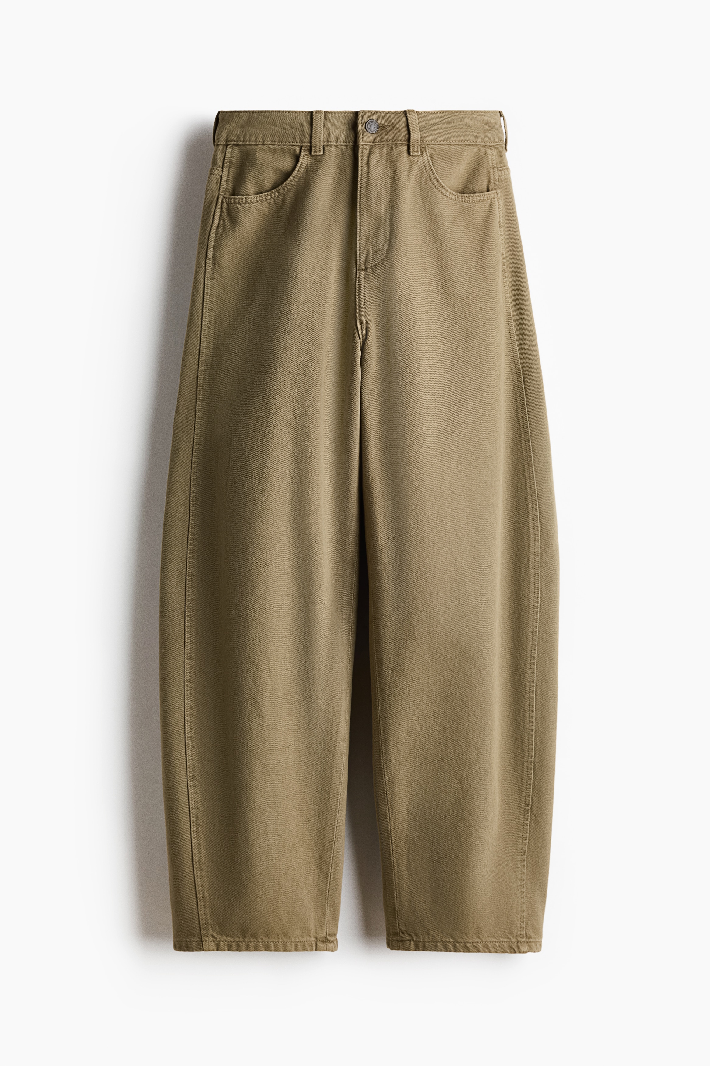 Balloon High Waist Jeans - Khaki green/Denim blue/Light denim blue