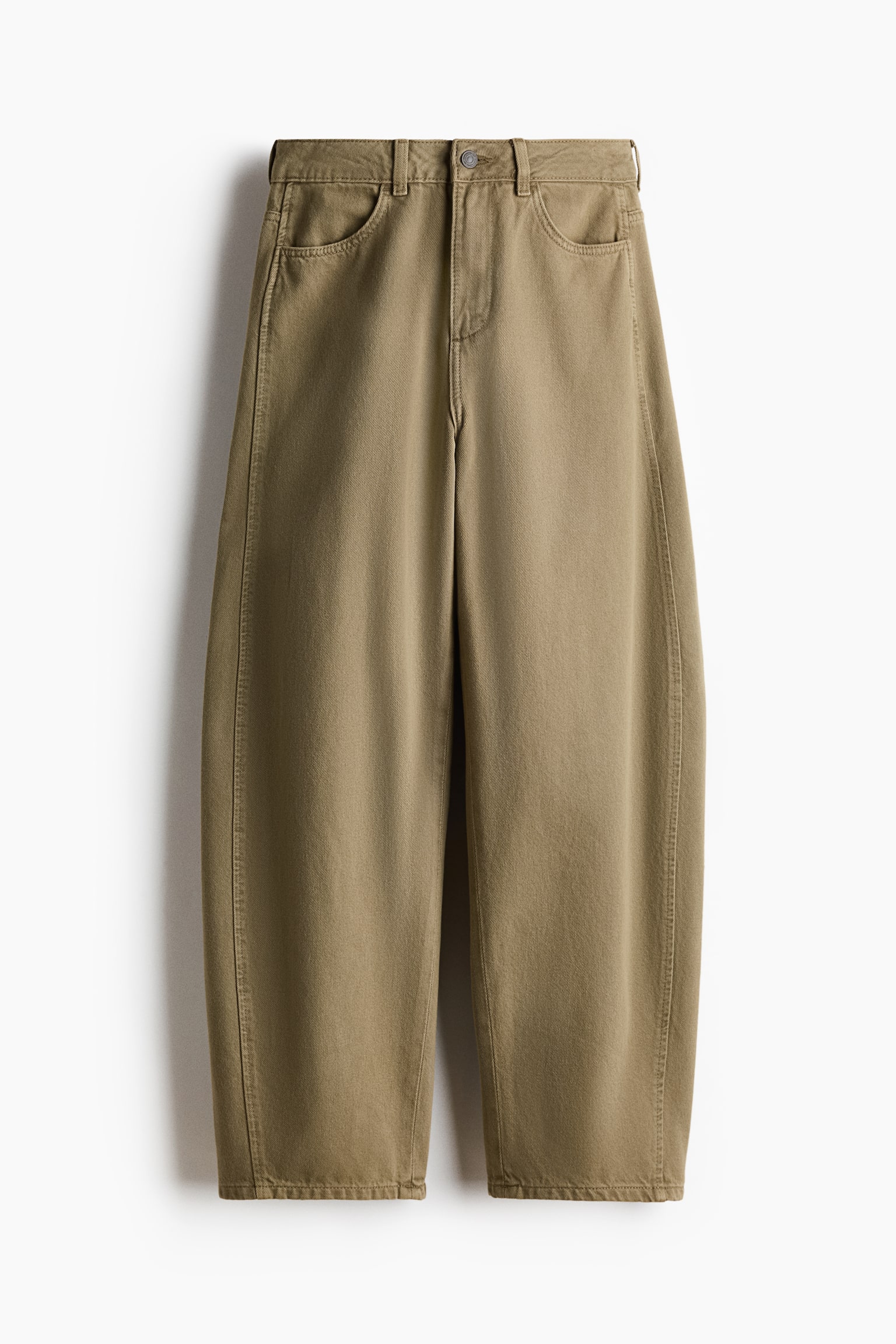 Balloon High Waist Jeans - Khaki green/Denim blue/Light denim blue - 1