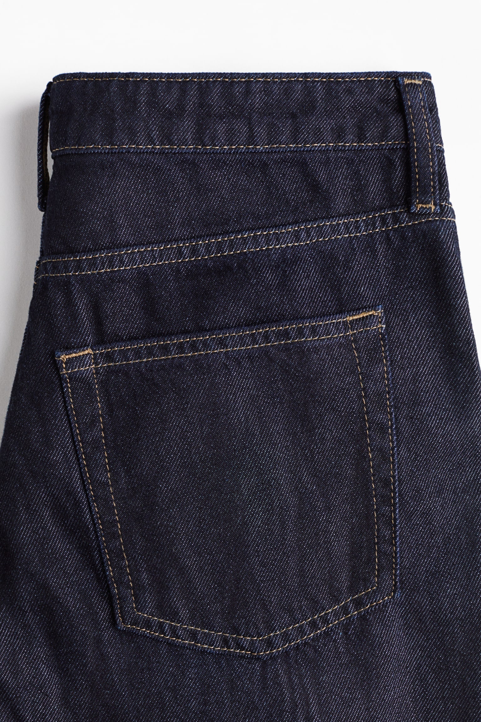 Женские джинсы H&M Feather Soft Wide Regular, цвет: Тёмный джинсовый синий — фото 2