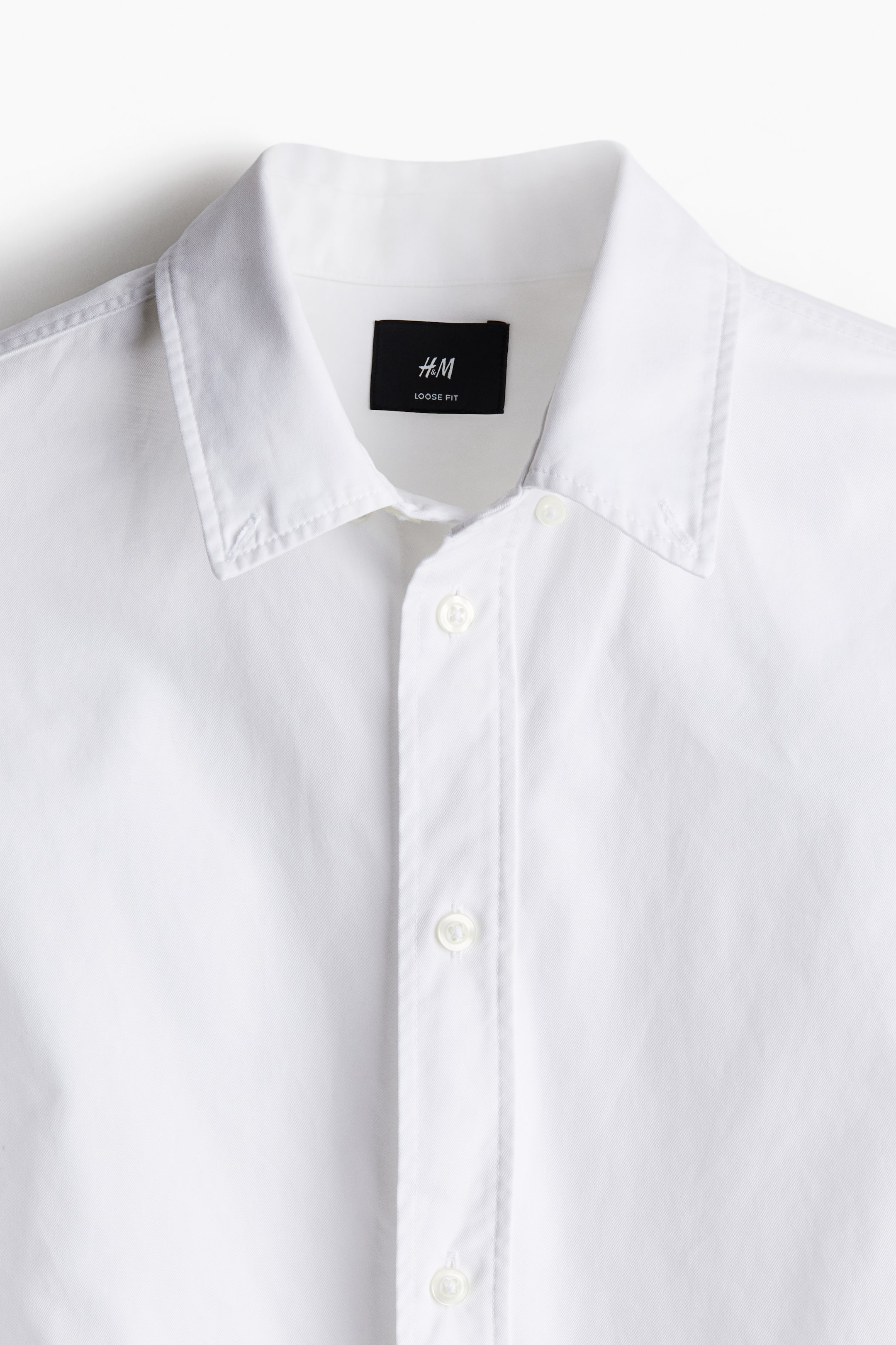 Loose Fit Shirt - White - Men | H&M US