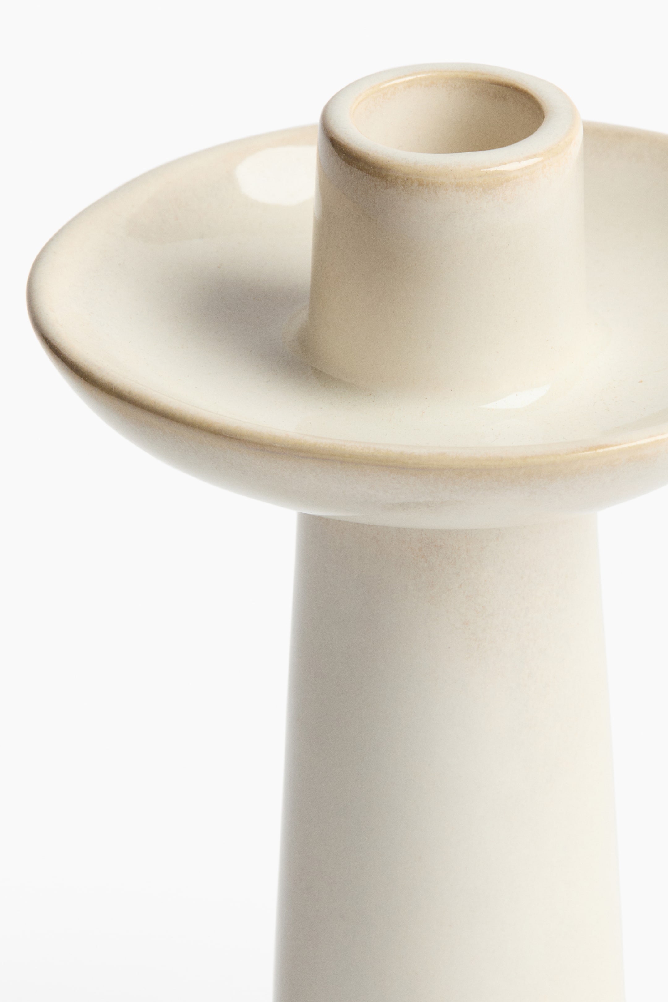 Tall Stoneware Candlestick