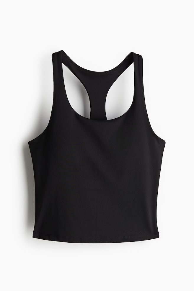 Integral-bra sports top with DryMove™ - Black - 1