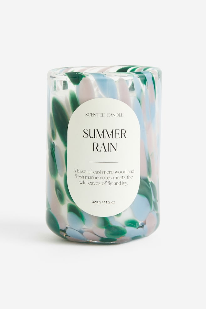 Scented candle in glass holder - Green/Summer Rain/Black/Sandalwood/Light blue/Calming Bergamot/Beige/Darjeeling Cotton - 1