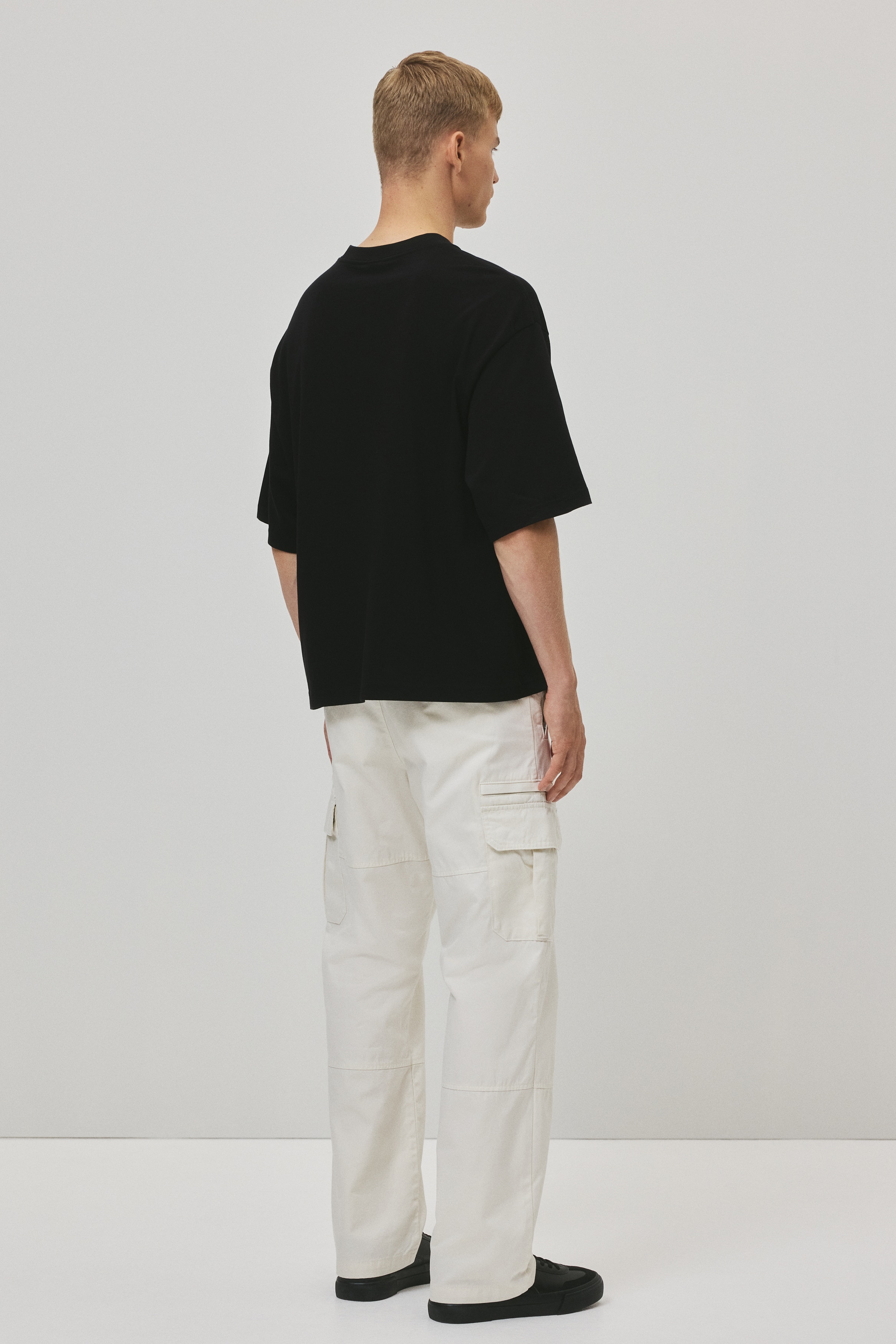Regular Fit twill cargo trousers