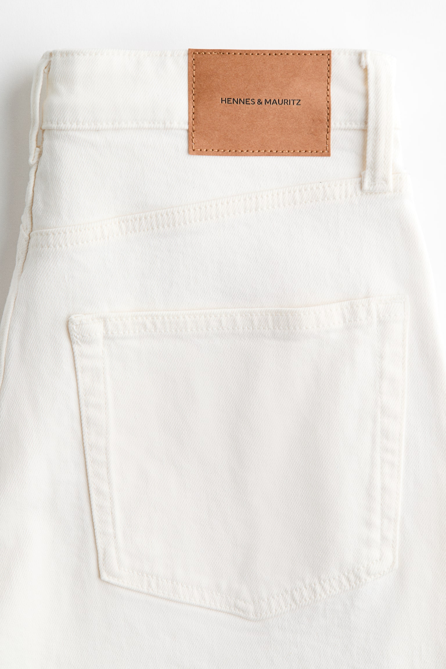 Barrel Leg Regular Waist Jeans - White - 5