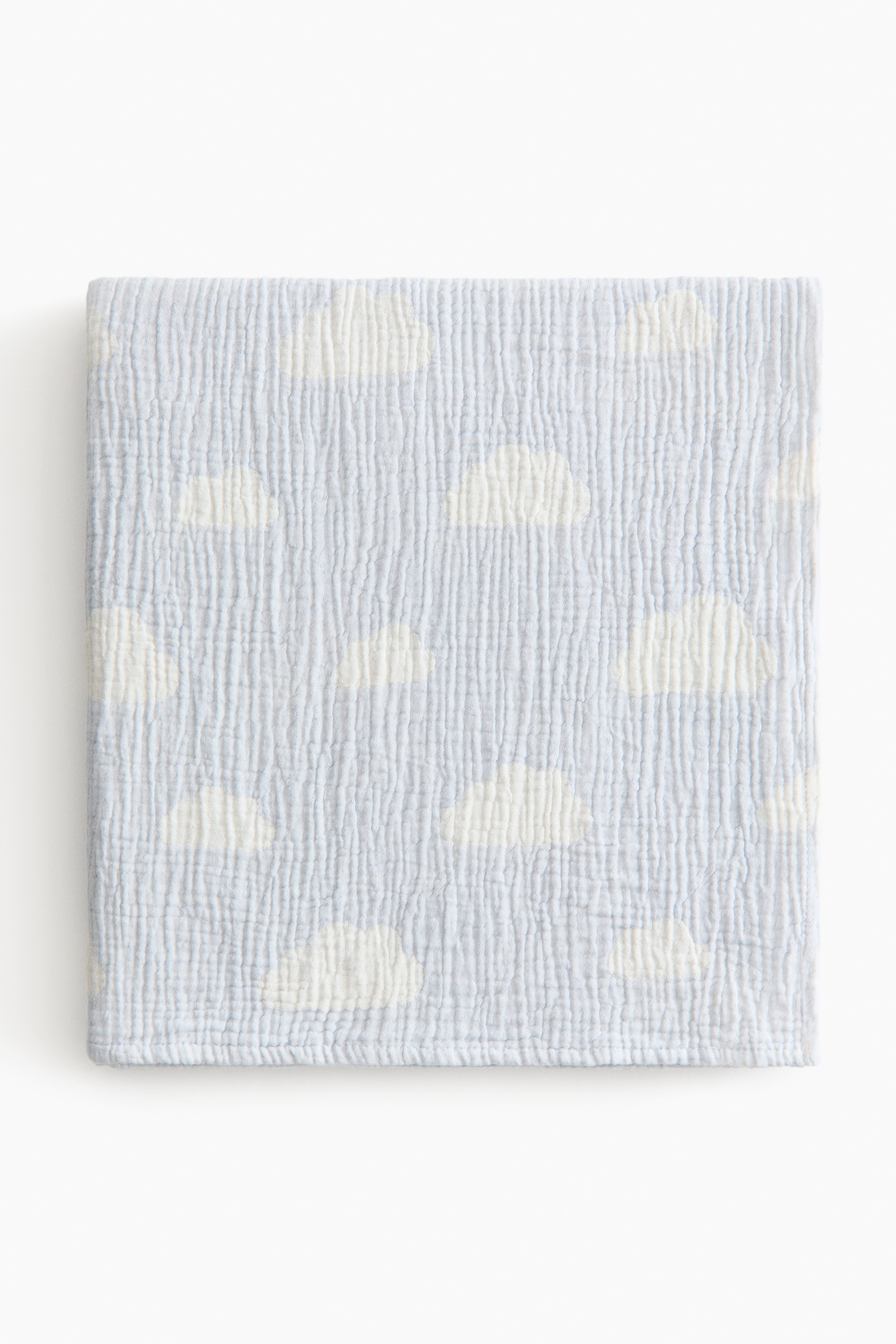Patterned cotton muslin blanket