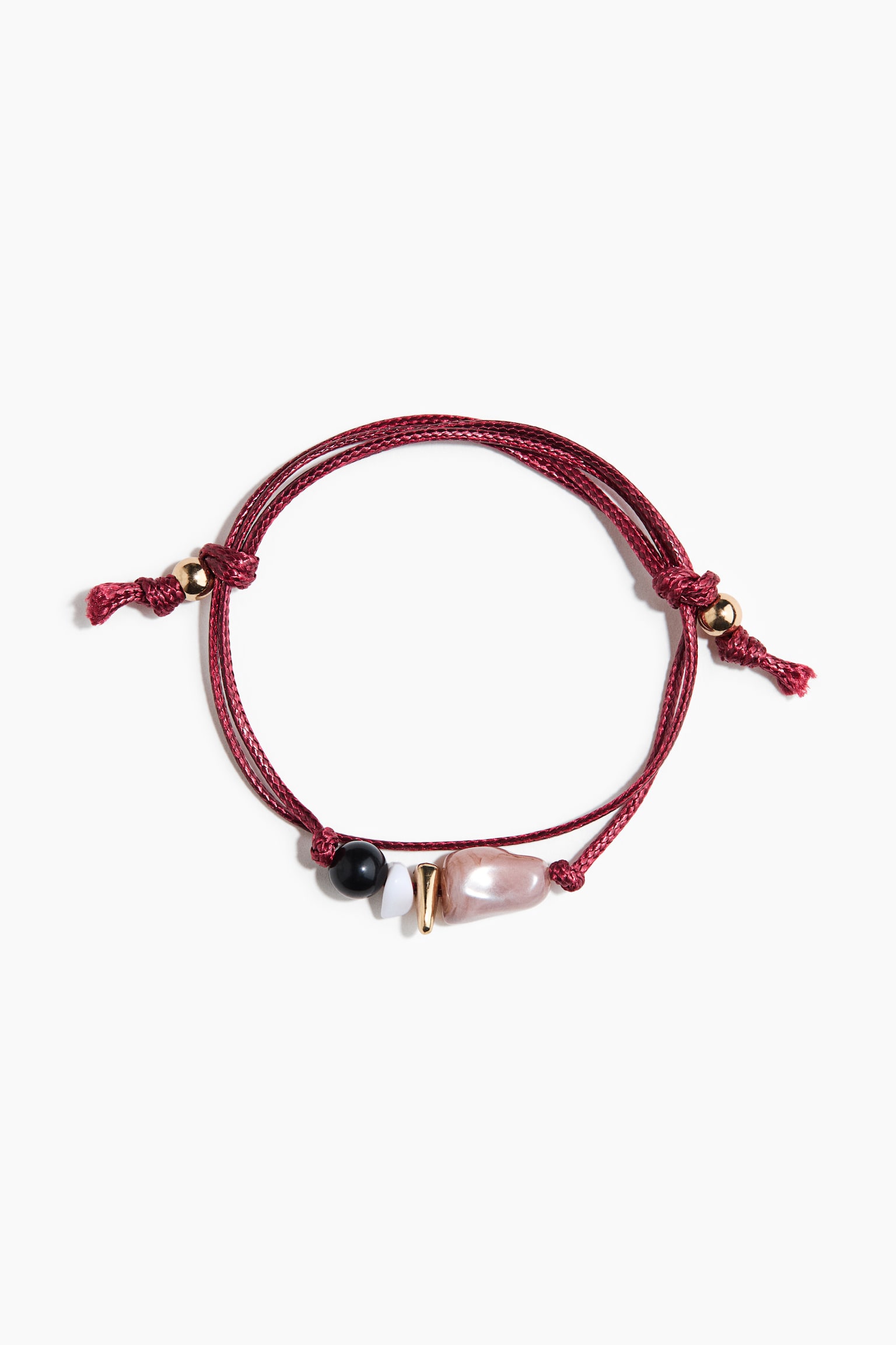 Cord Bracelet - Dark red