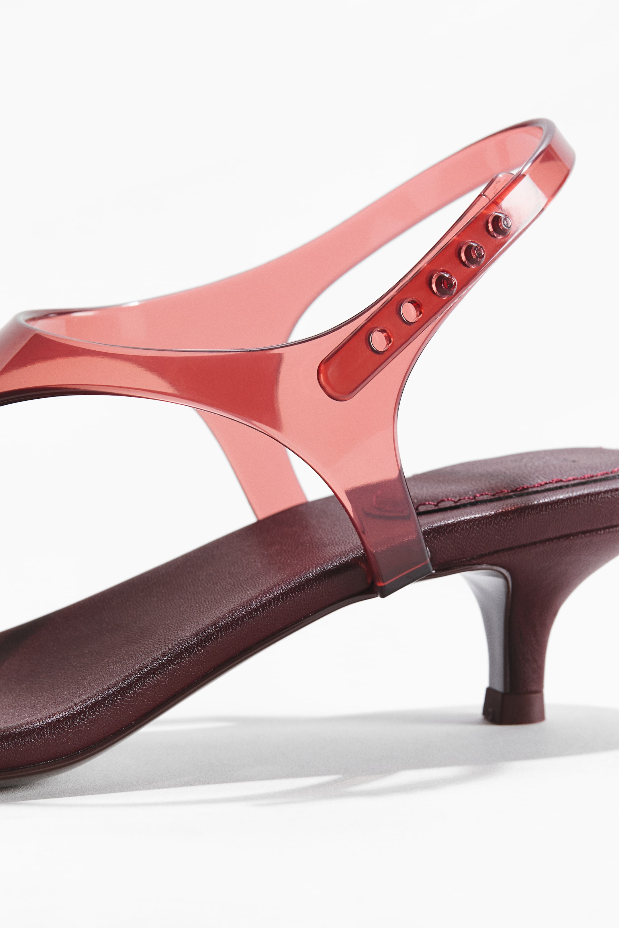 Kitten-Heeled Sandals