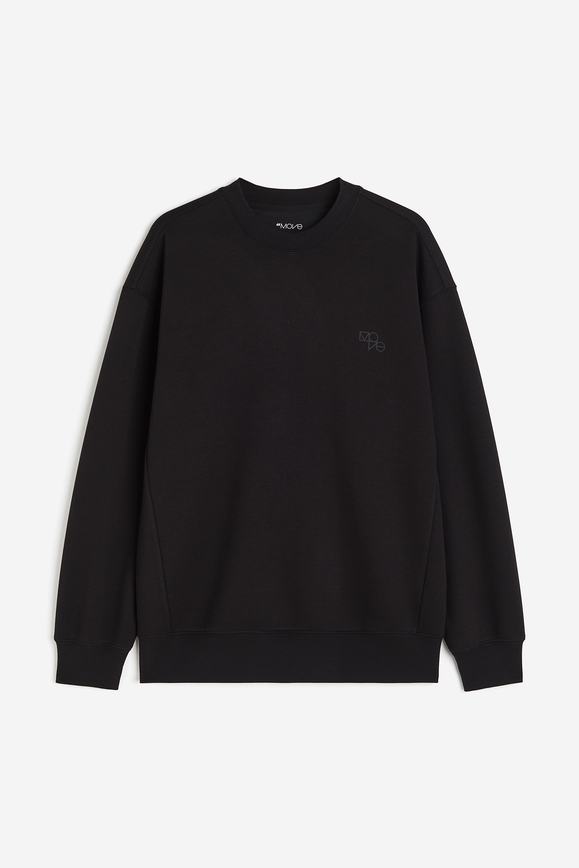 DryMove™ Sport-Sweatshirt - Rundausschnitt - Langarm - Schwarz  