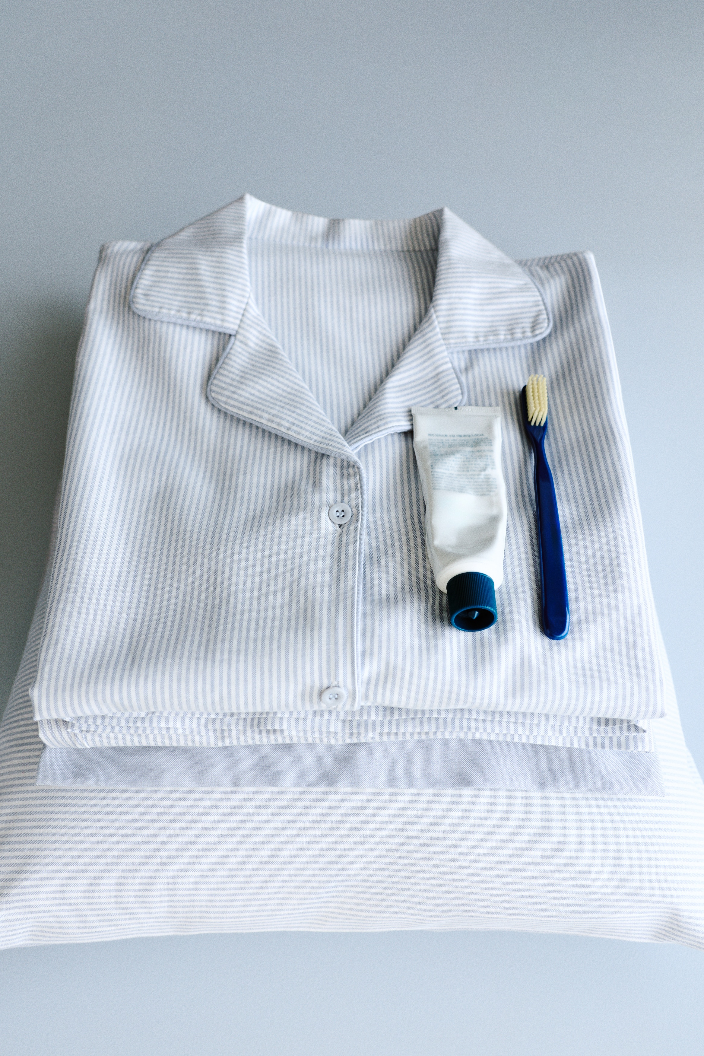 Oxford pyjamas - Light blue/Striped/Light beige/Striped