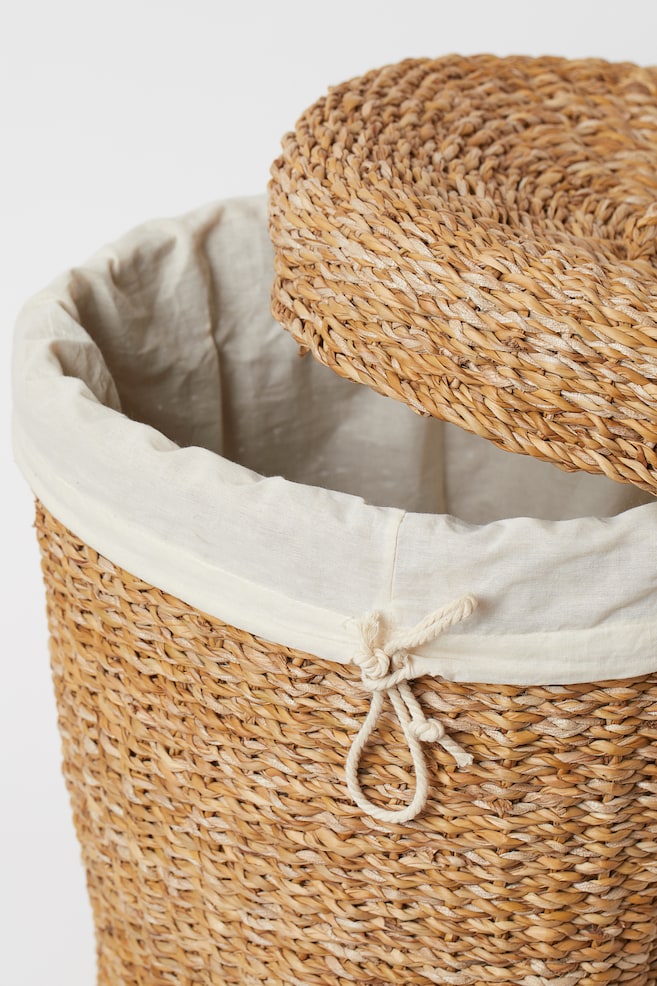 Seagrass laundry basket - Beige - 2