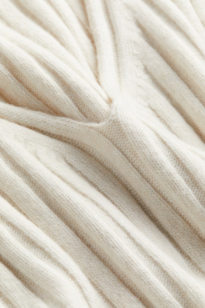 Rib-knit jumper - Natural white - 4