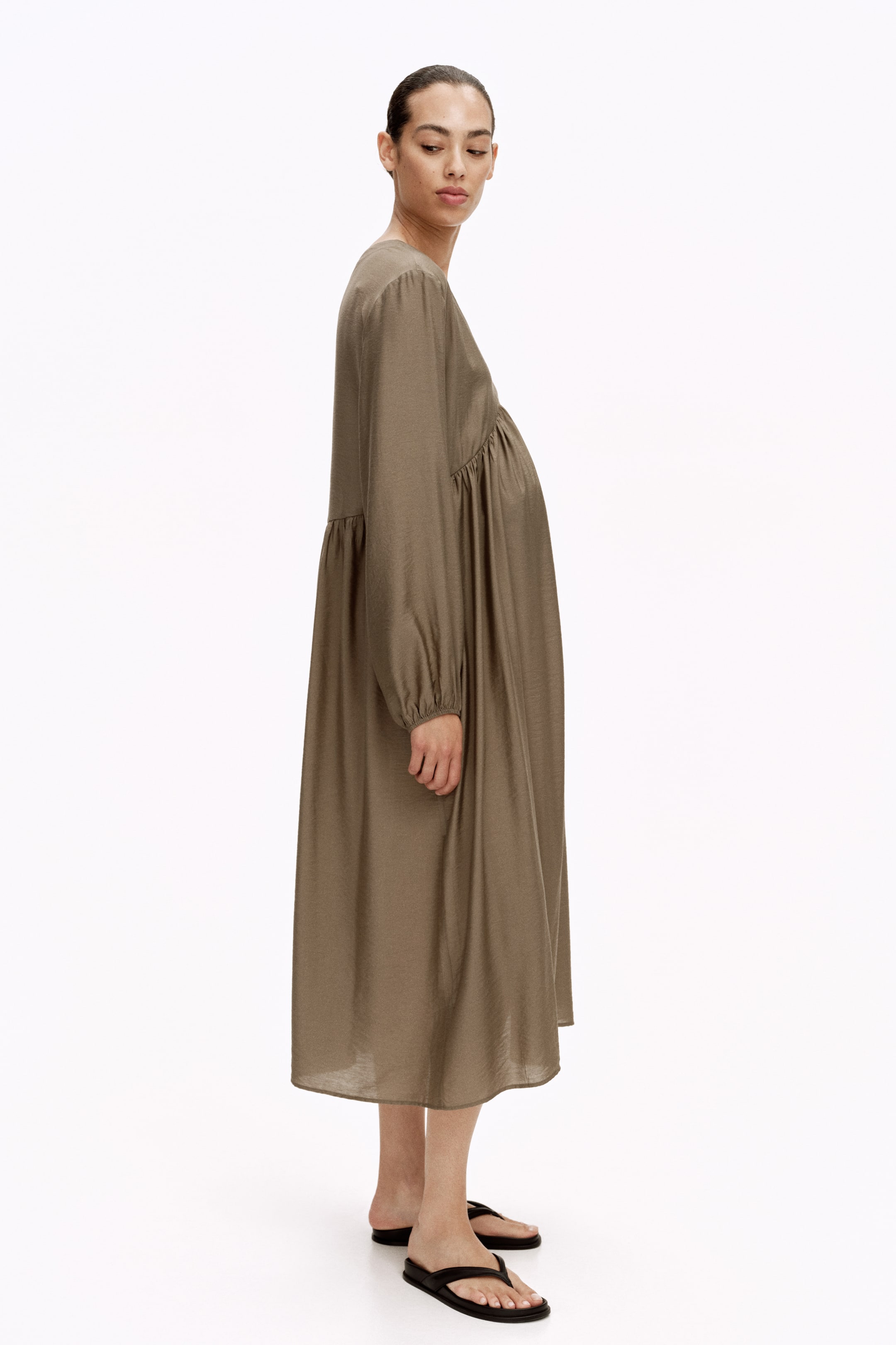 MAMA Viscose-Blend Nursing Dress