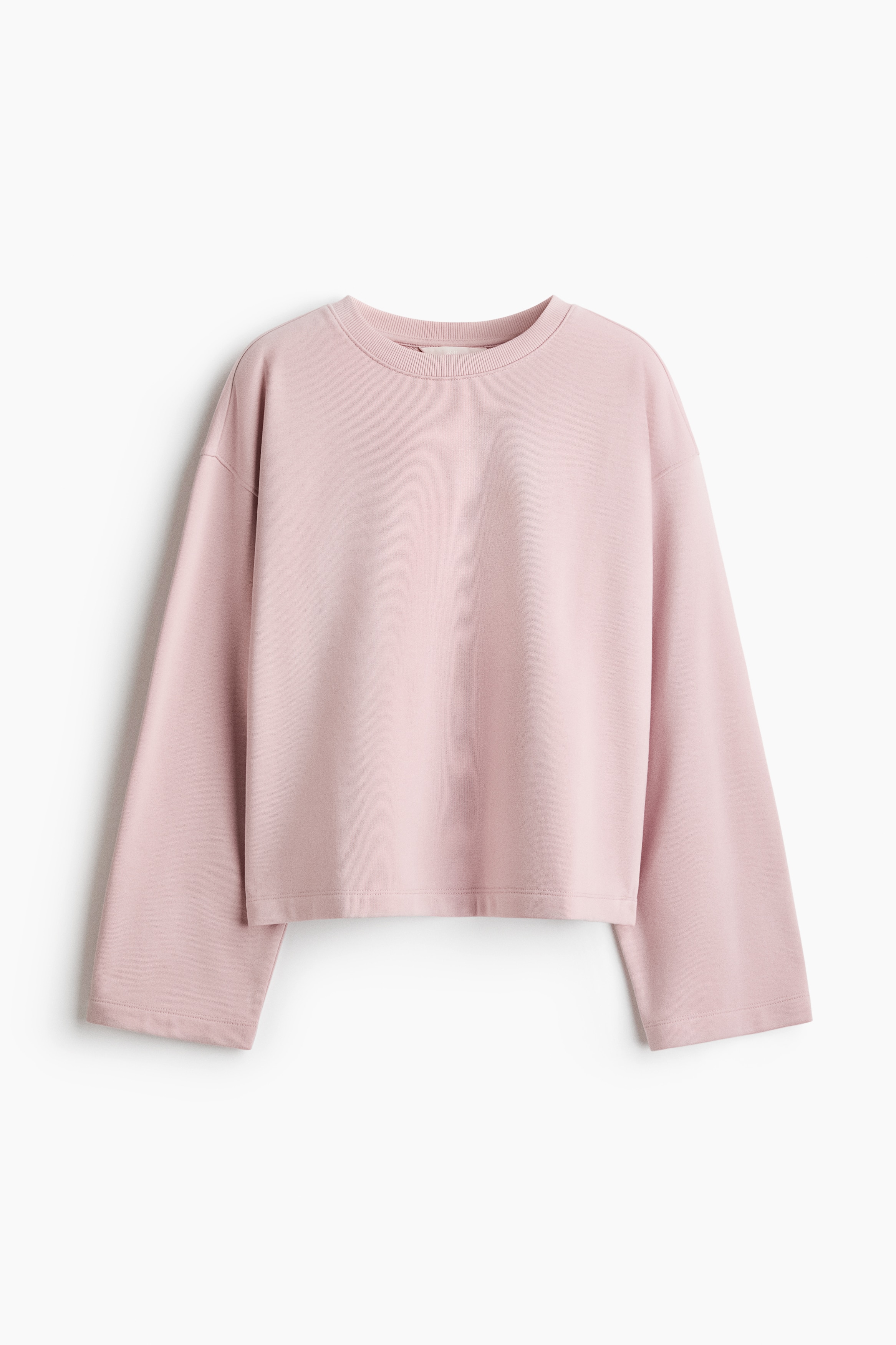 Cotton-blend sweatshirt - Powder pink