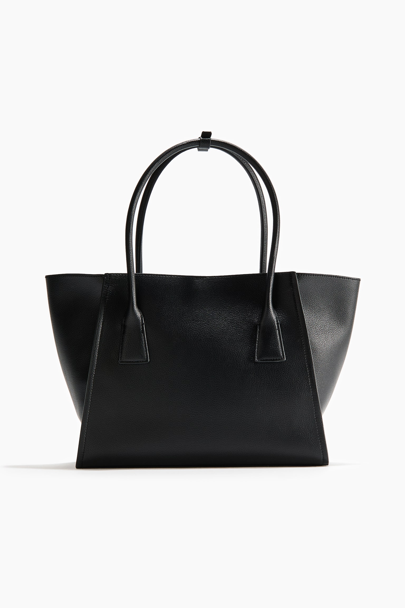 Malá taška shopper - Černá/Béžová/Tmavě hnědá - 1