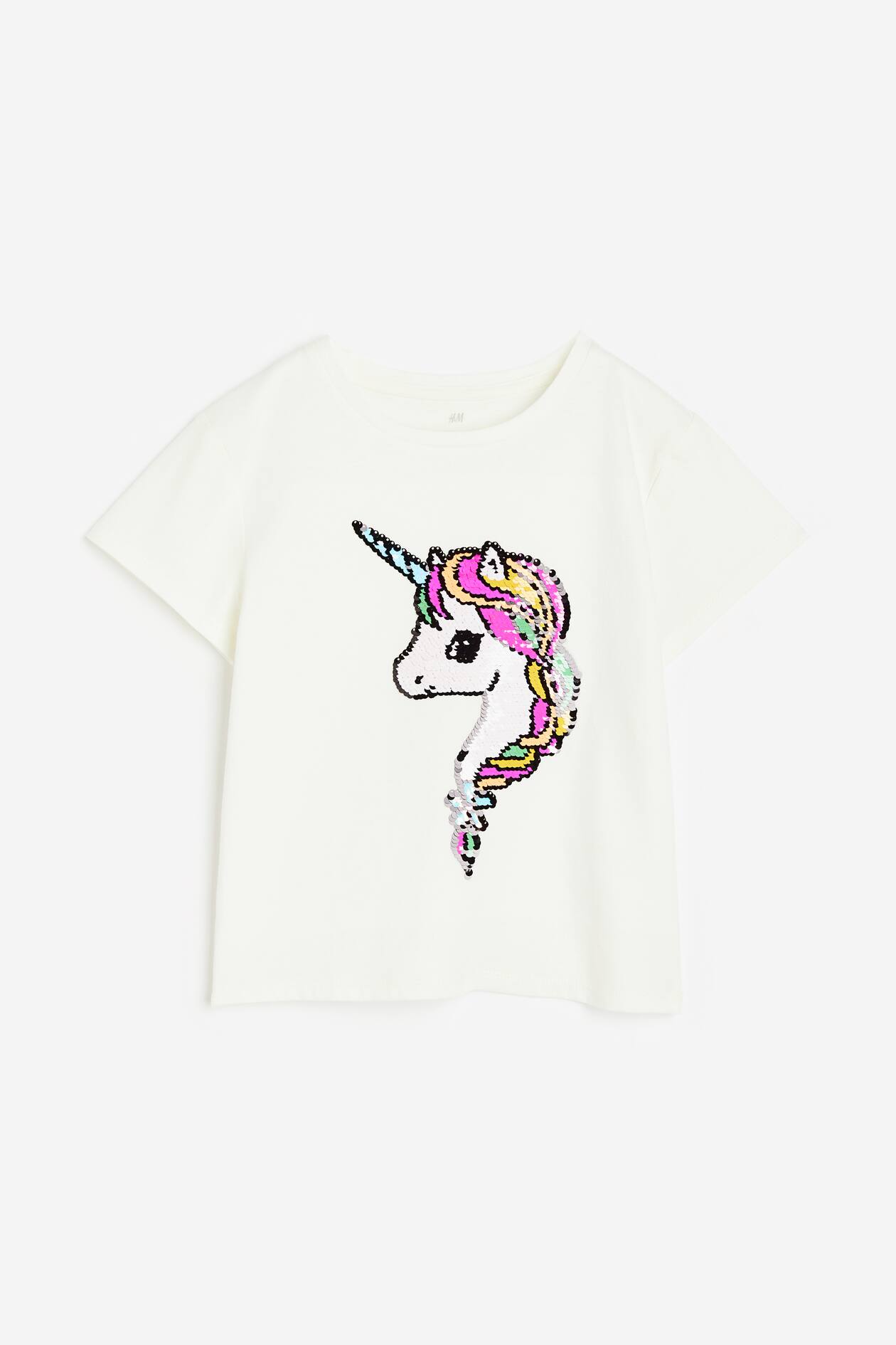 Top White/unicorn Kids H&M PH