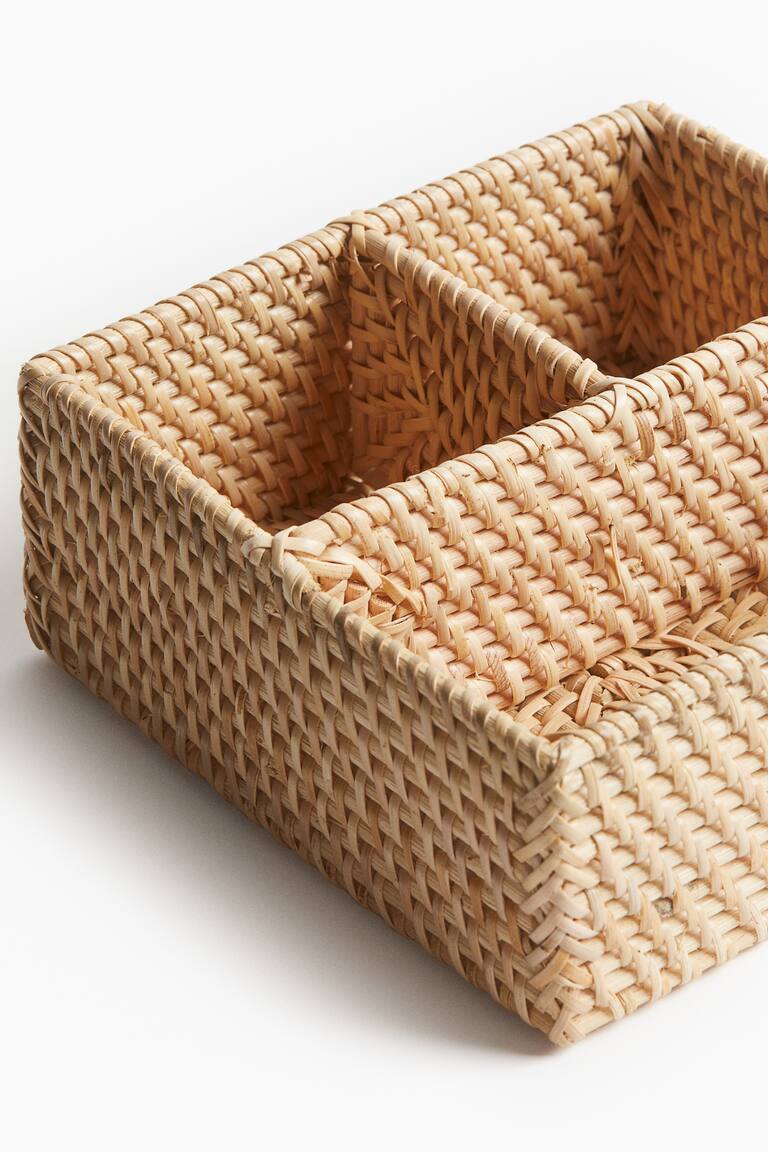 Beige Small Rattan Organizer at H&M Home | H&M US