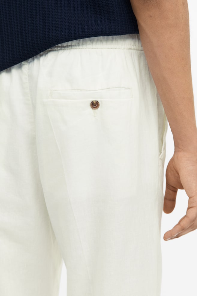 Regular Fit Linen-mix trousers - White/Light beige/Light green-beige/Light grey/dc/dc - 7