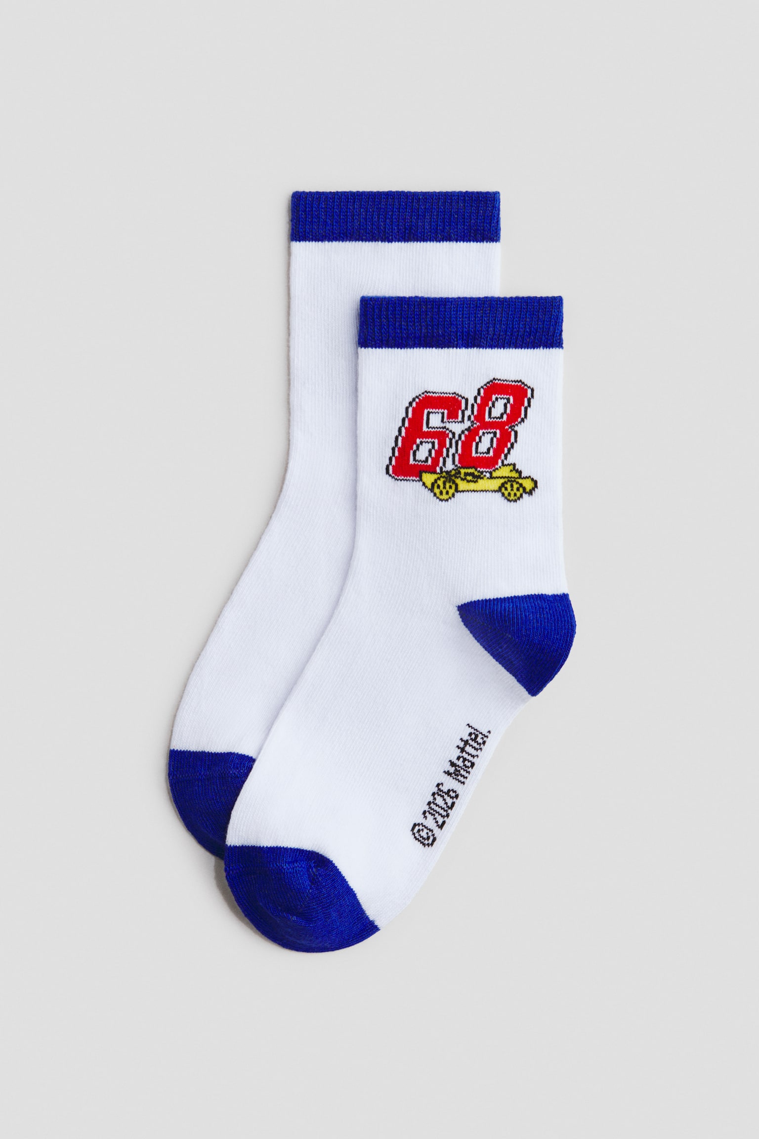 Набір із 5 пар шкарпеток із малюнками - Чорний/Hot Wheels/Жовтий/Pokémon/Блакитний/Їжак Сонік/Блакитний/автомобілі/Блакитний/Людина-Павук/Світло-блакитний/Блуї/Зелений хакі/Jurassic World/Блакитний/Ліло і Стіч/Зелений/Снупі/Сірий/Marvel Comics/М'ятно-зелений/Блуї/Блакитний/Paw Patrol/Чорний/Batman - 3