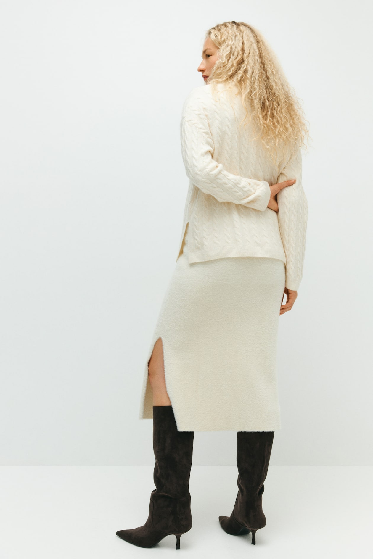 MAMA Cable-Knit Sweater - image 3