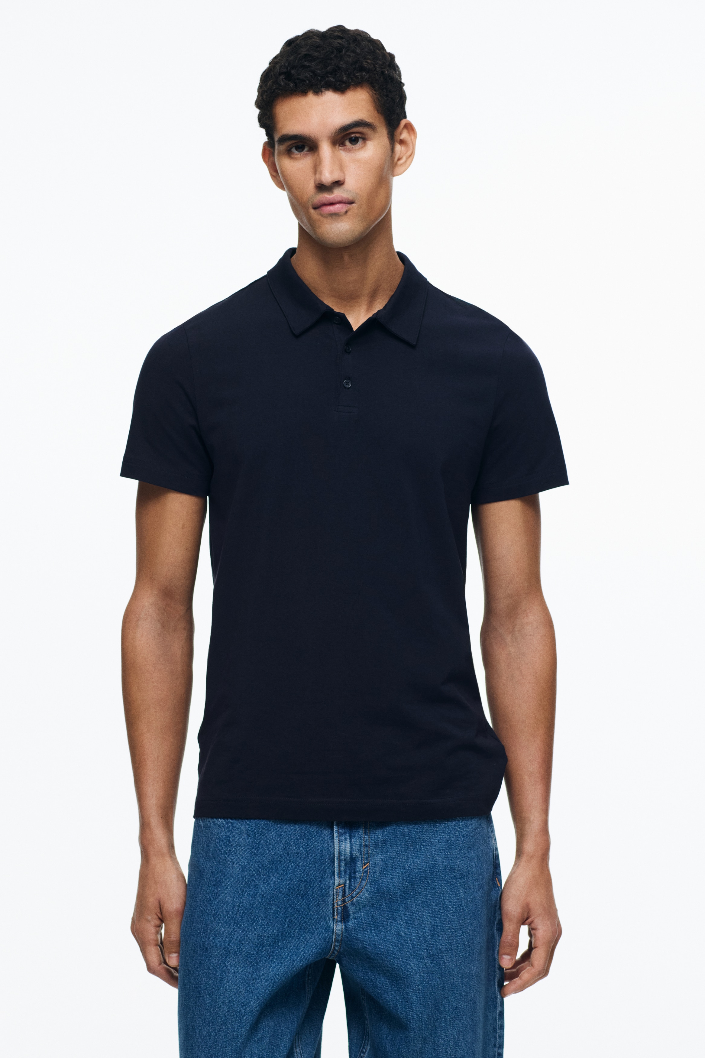 Slim Fit Polo shirt - Navy blue/Khaki green/Black/Light blue