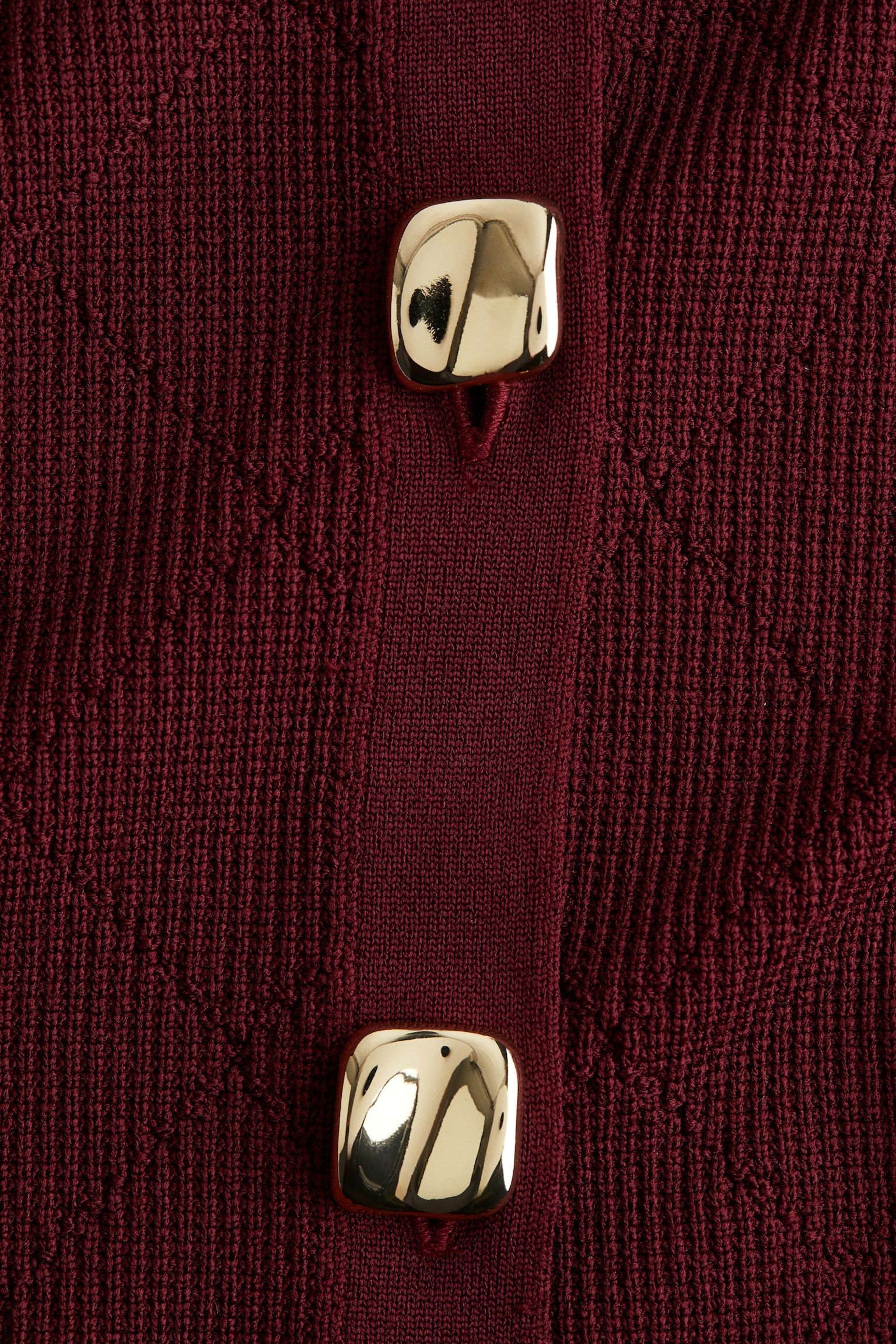 Önü Düğmeli Üst - Bordo/Krem/Lacivert - 5