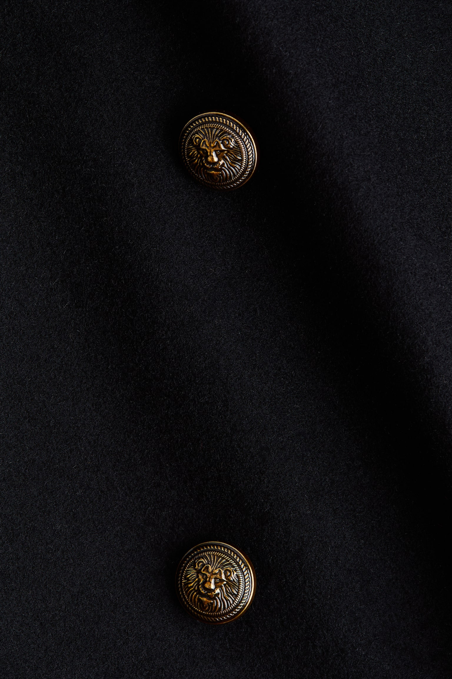 Женская куртка H&M Wool-Blend Funnel-Collar, цвет: Чёрный — фото 7