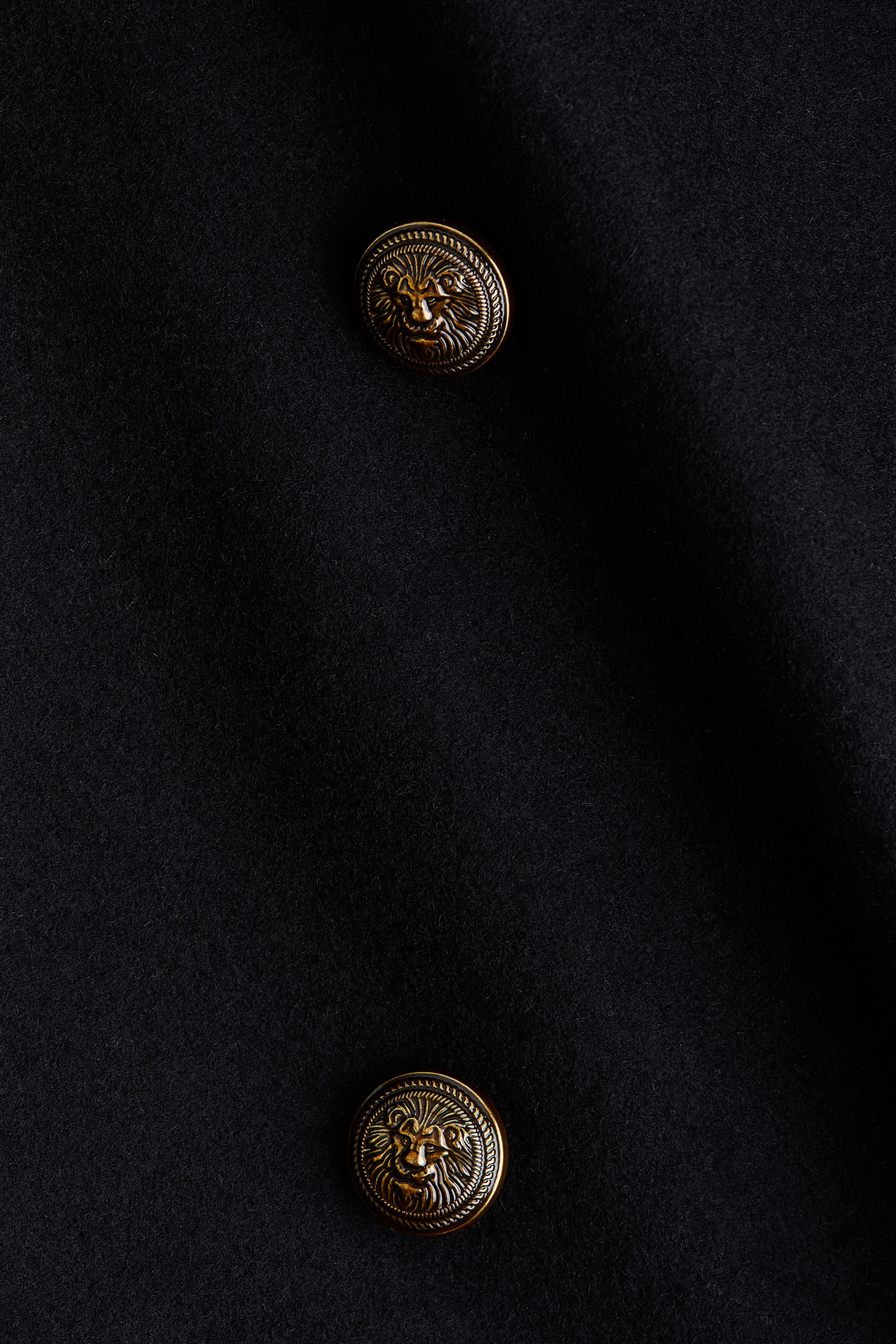 Wool-Blend Funnel-Collar Jacket