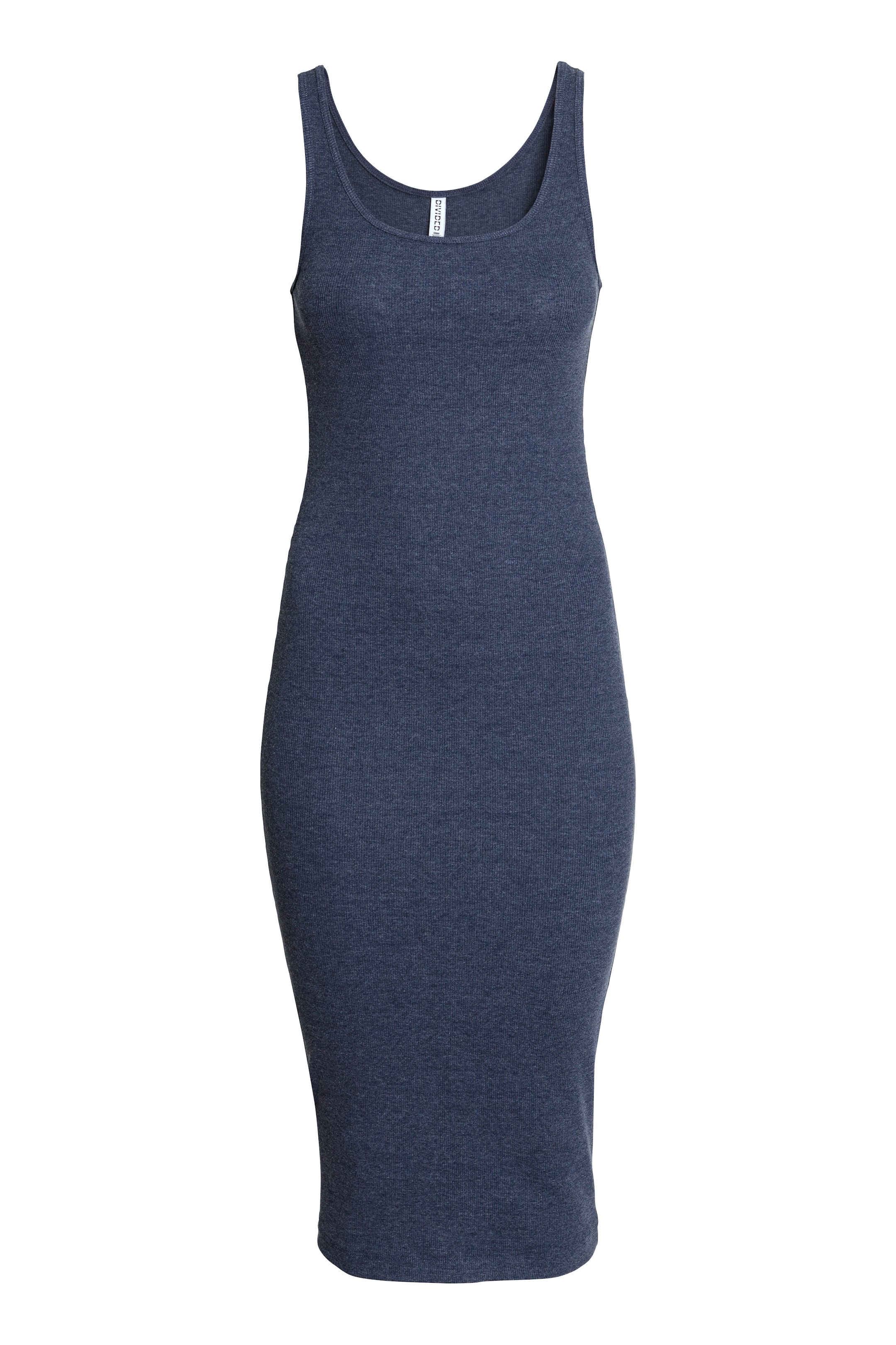 View larger image: Ribbed dress - Dark blue - Ladies | H&M 1