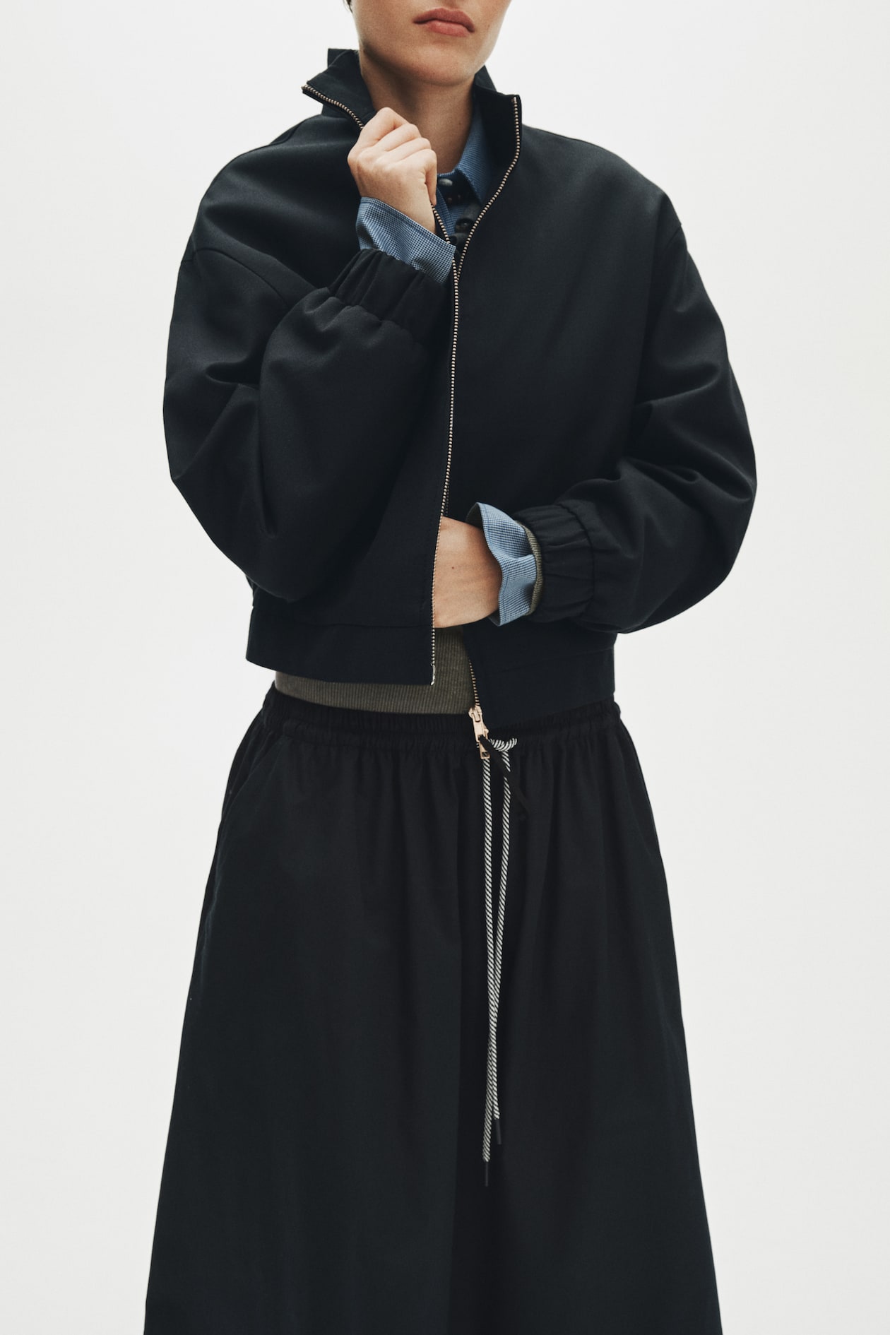Cotton Skirt with Drawstring - image 2