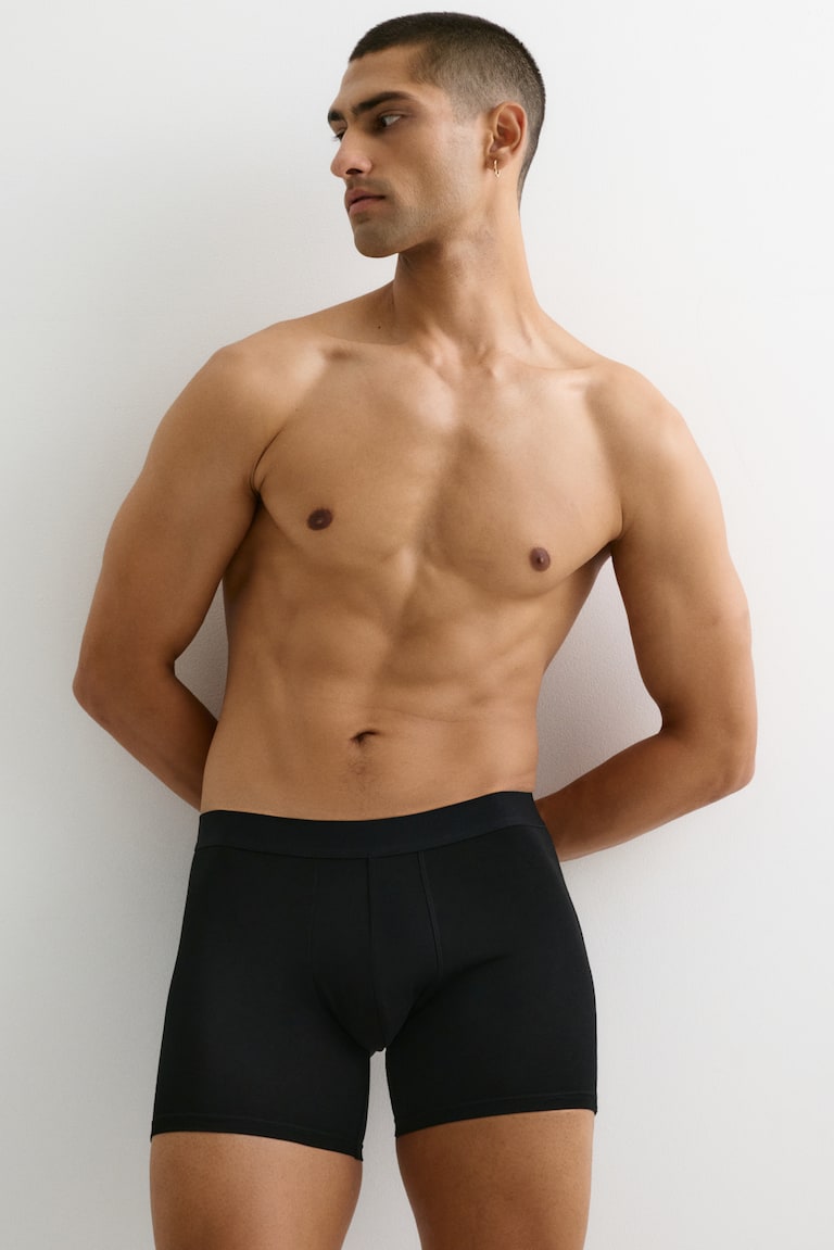 5-pack mid trunks with Lycra®