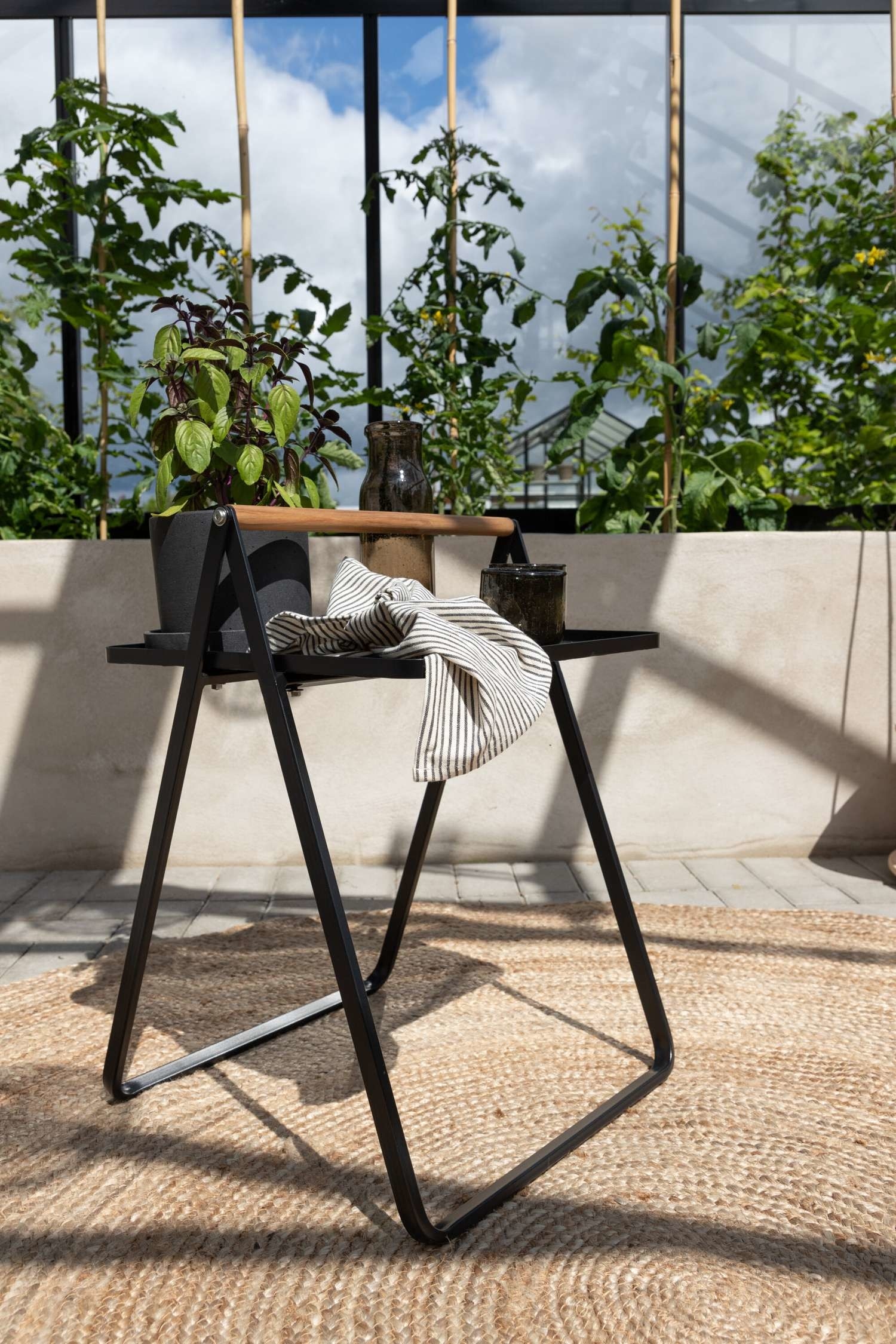 Clarin Table - Steel, Black