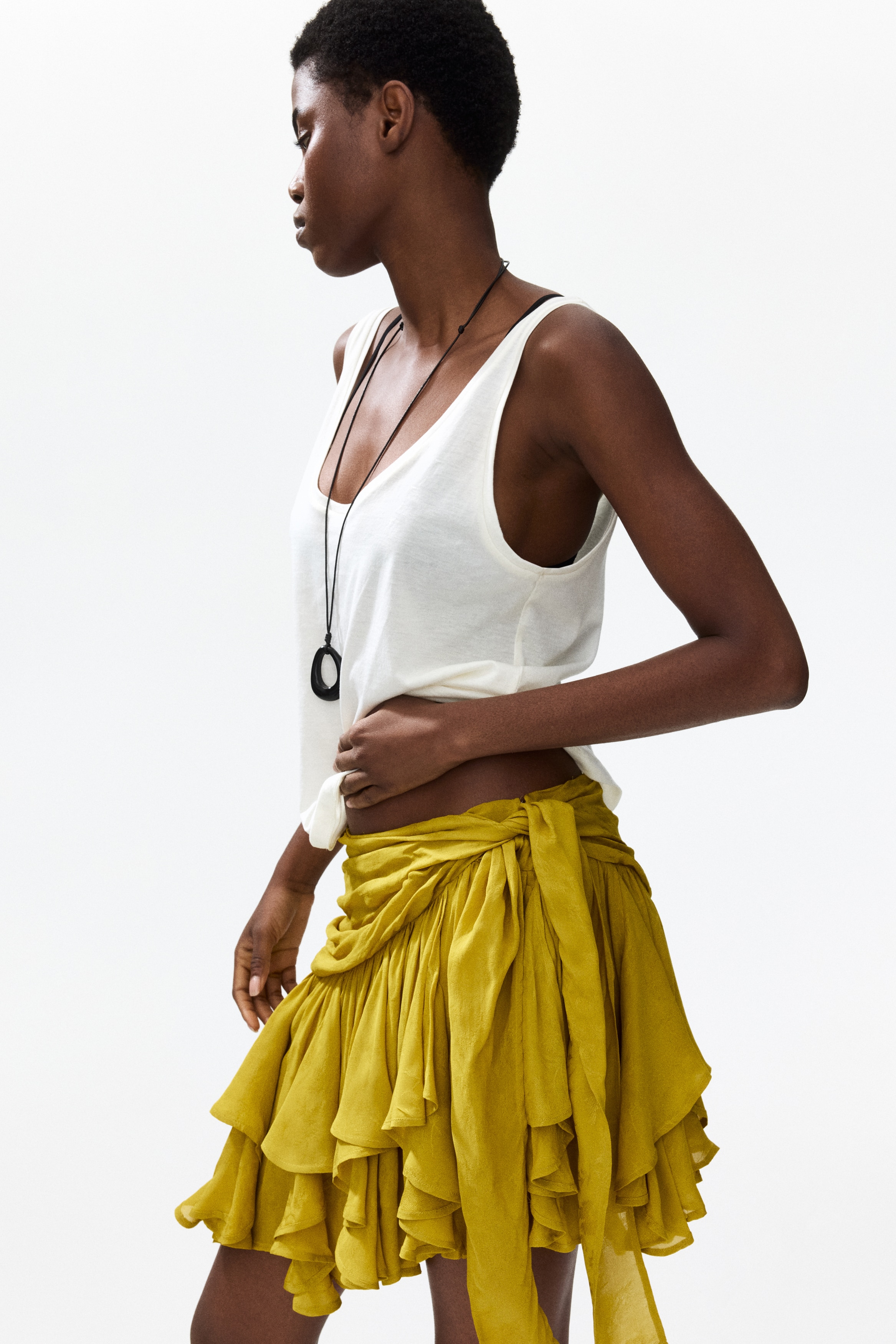 andmary Jade highwaist mini skirt Ｍ High Waisted Skirts | High Waist Denim & Midi Skirts | H&M US