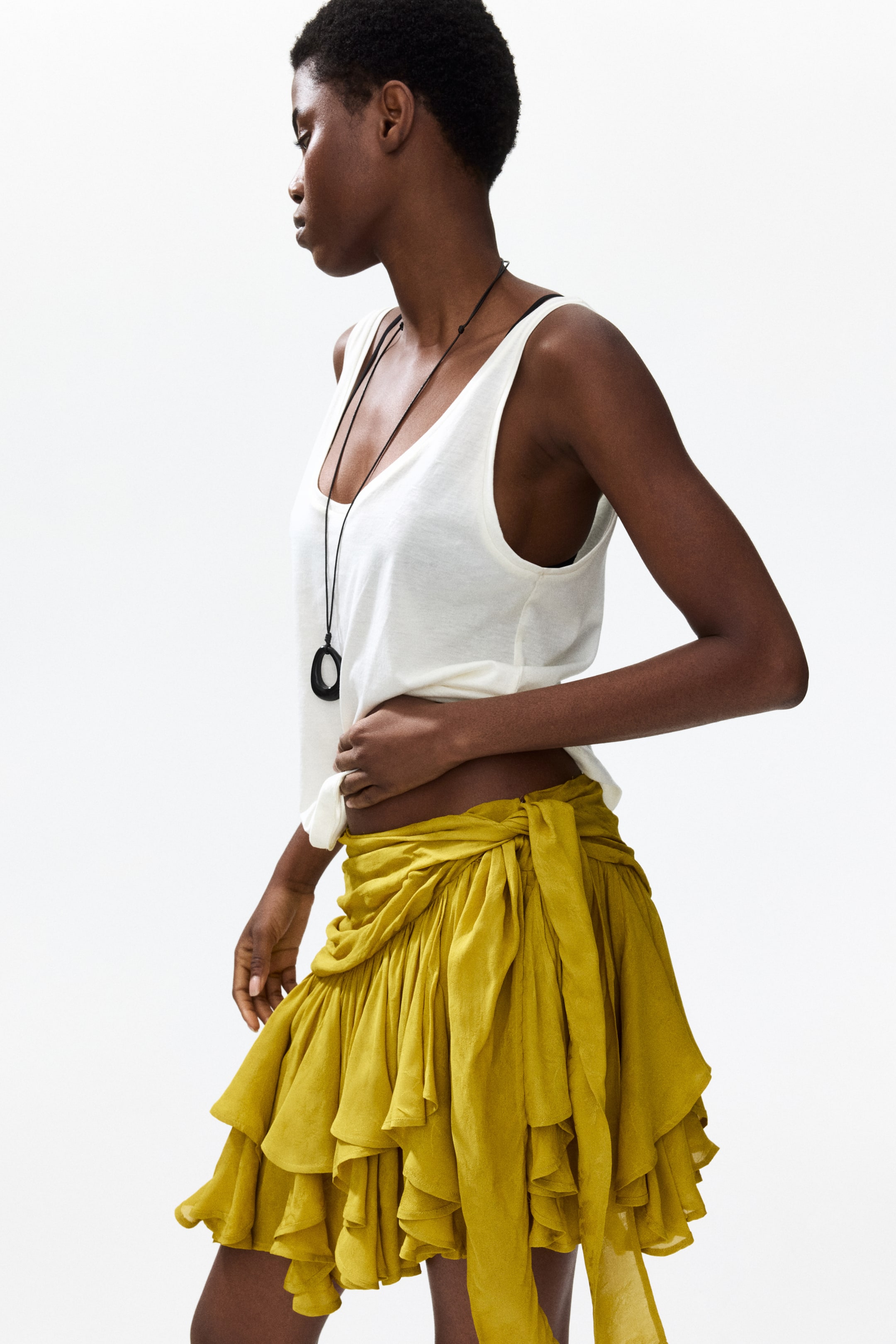 Женские юбки H&M Asymmetric Viscose Mini Skirt — фото 6