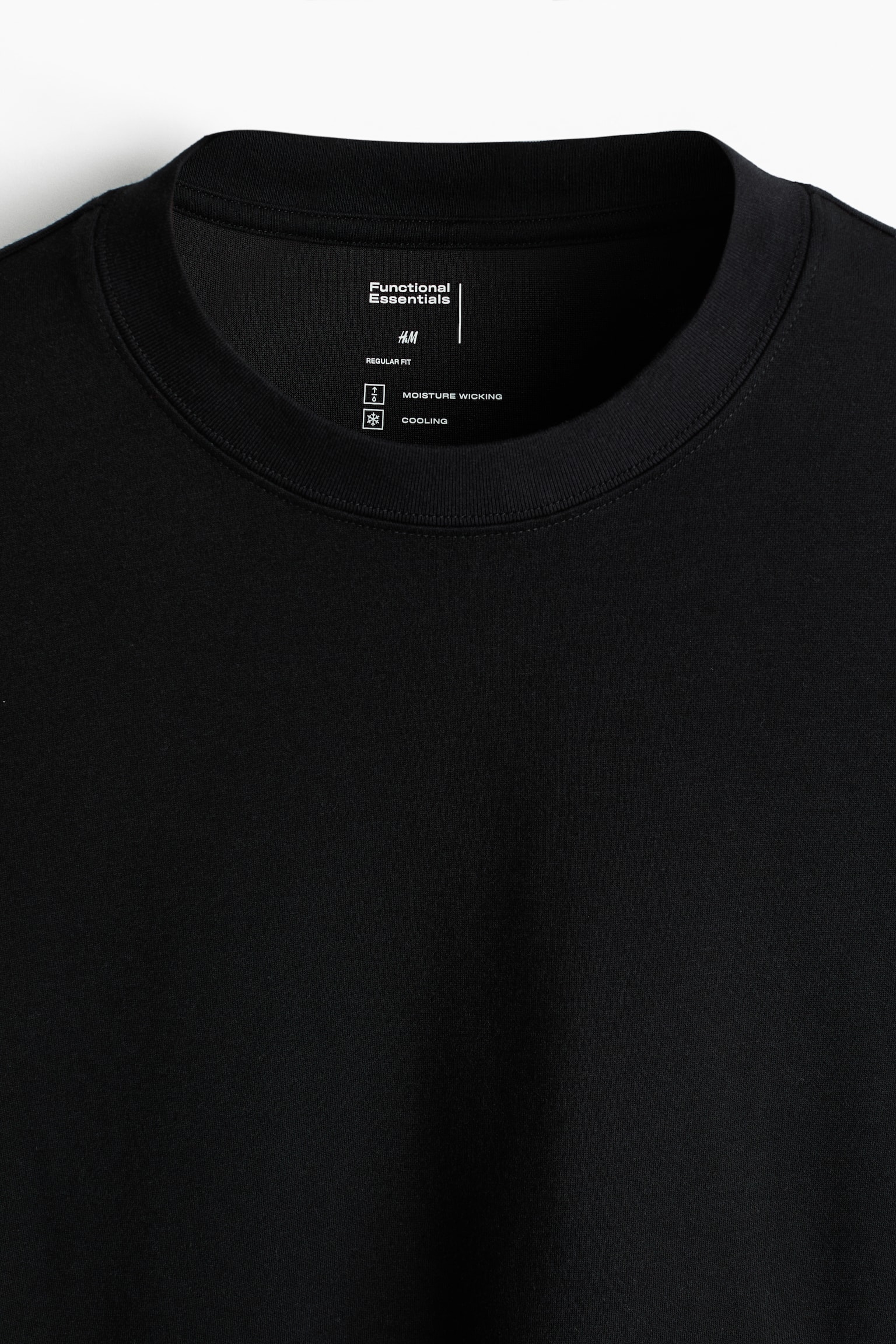 Cooling Regular Fit Long-sleeved T-shirt - Black/Light brown/White - 6