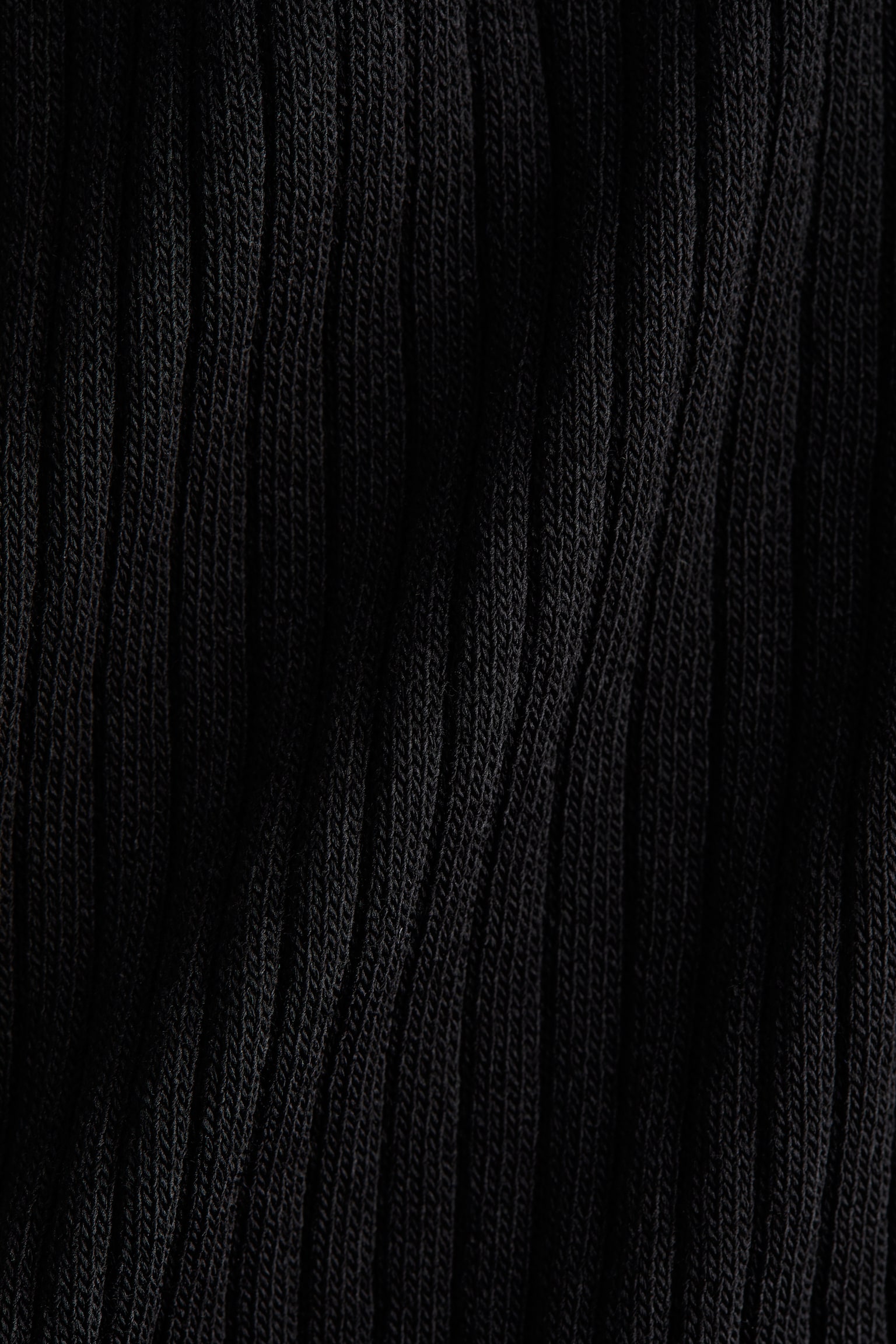 Женское платье H&M Lace-Trimmed Rib-Knit, цвет: Чёрный — фото 2