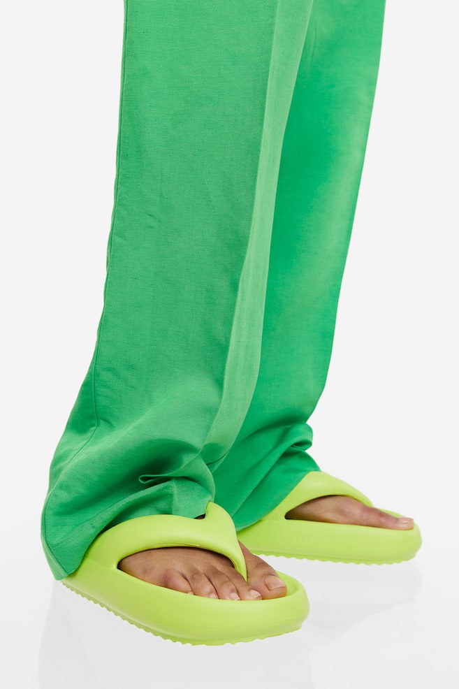 Flip-flops - Lime green/Khaki green/Black/White - 1
