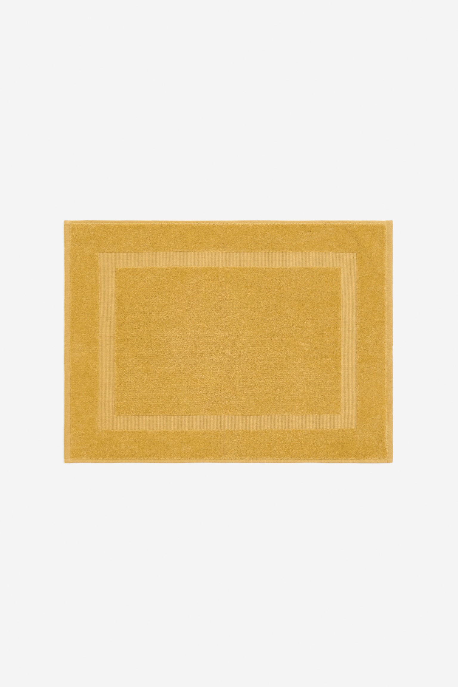 Velour bath mat - Yellow - 1