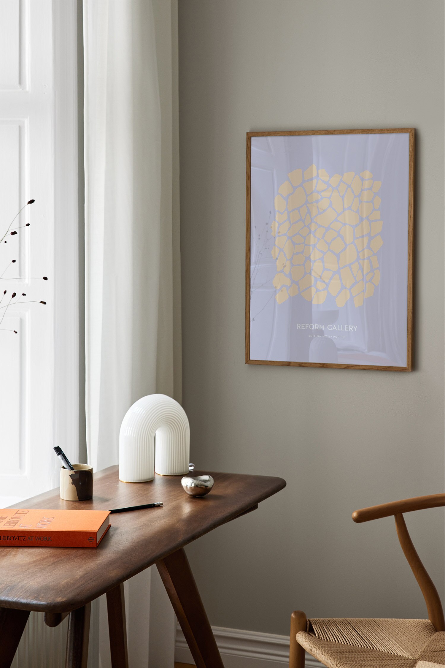 Reform Gallery Purple Poster-Violett/gelb